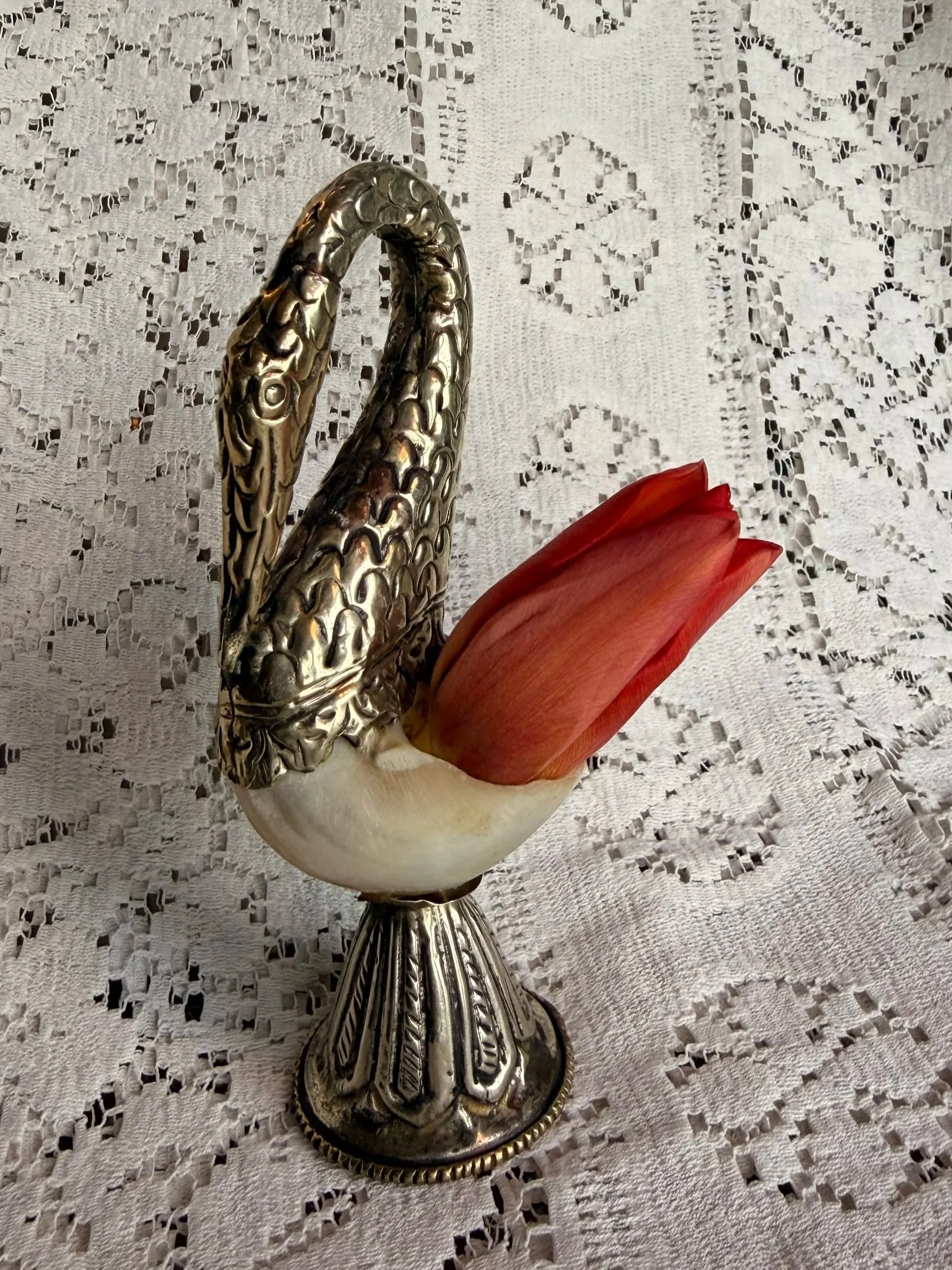 19th C. Swan Vessel - I