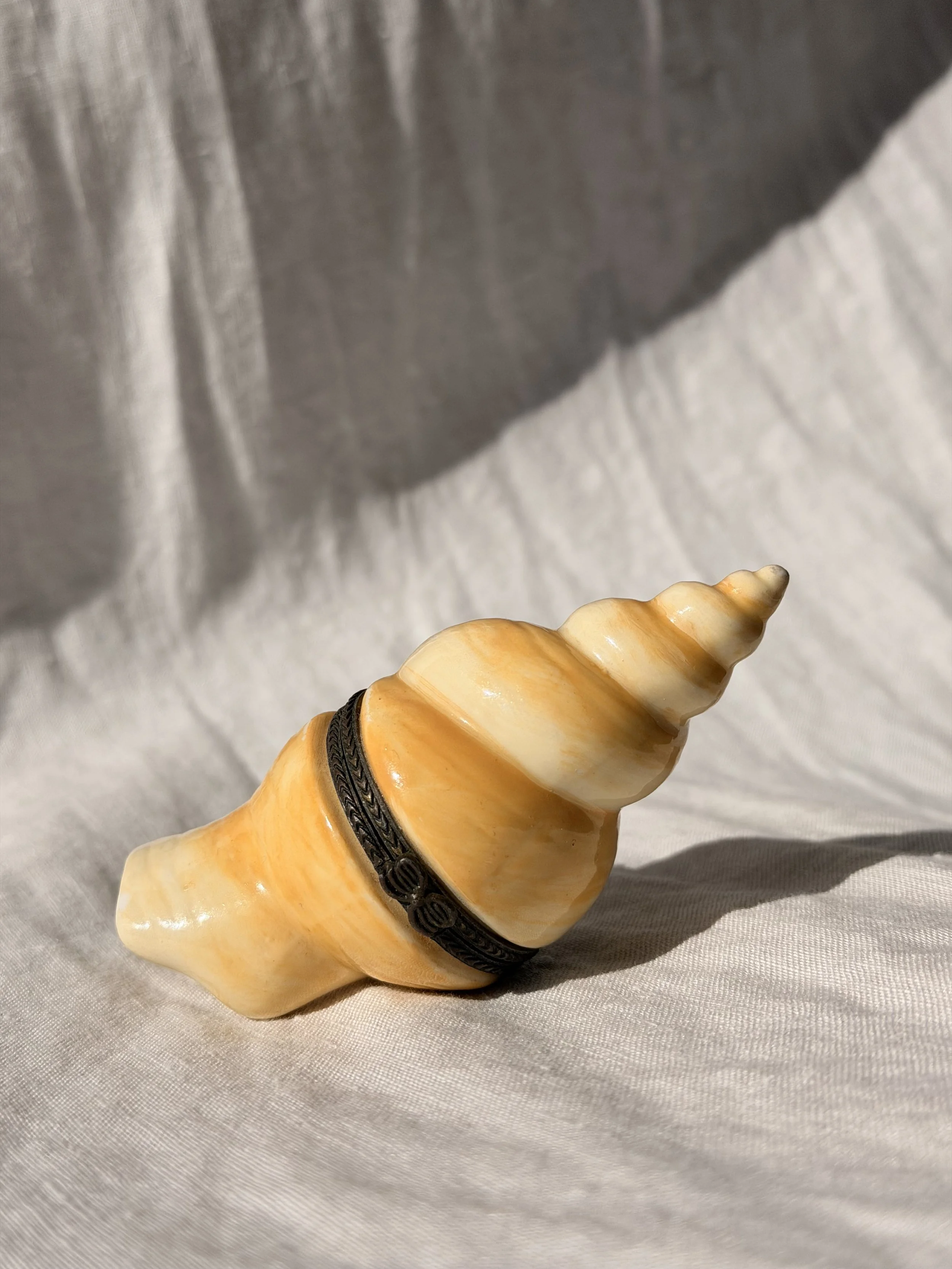 Porcelain Shell Trinket Box