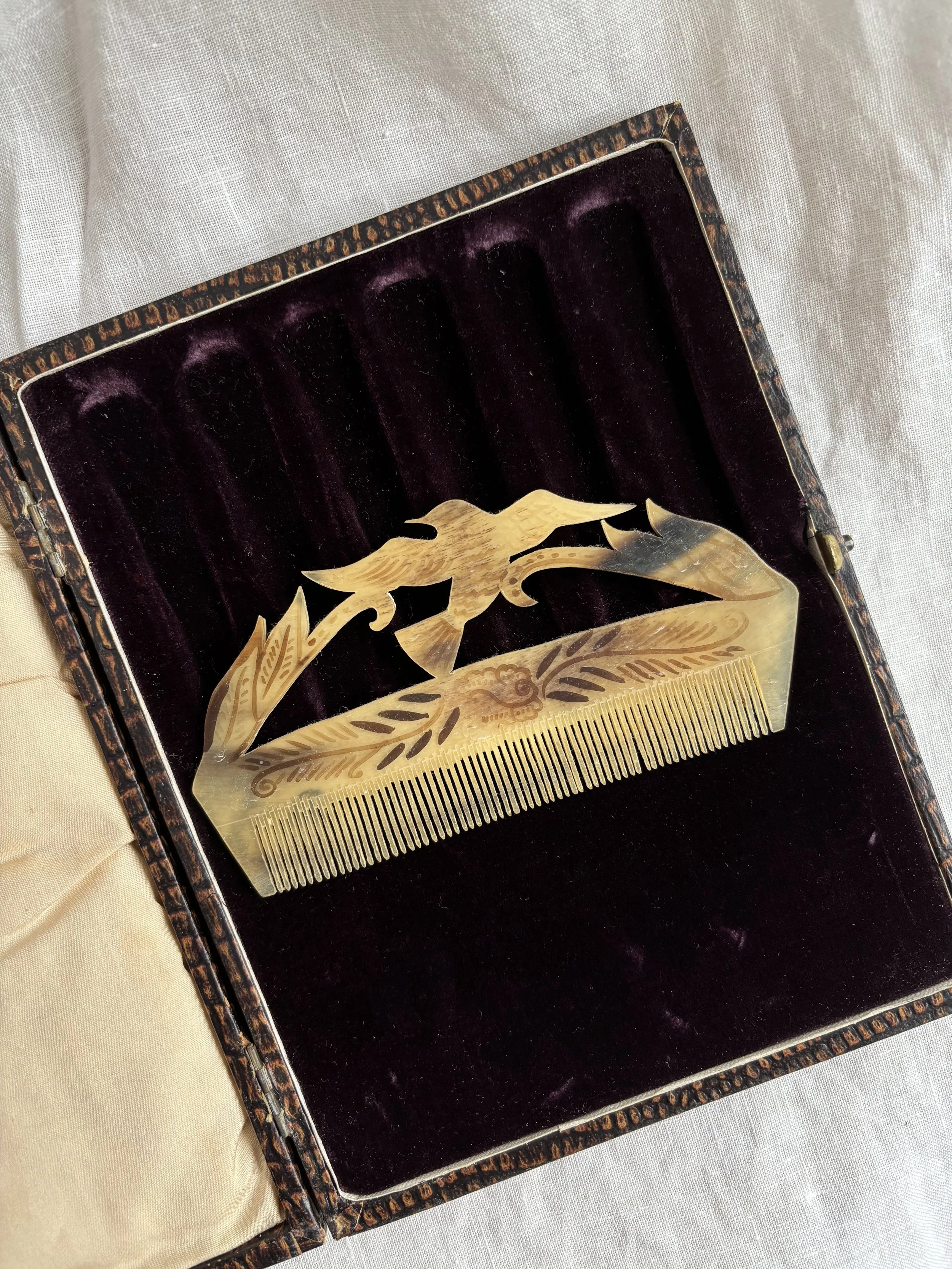 Hand Carved Comb - II