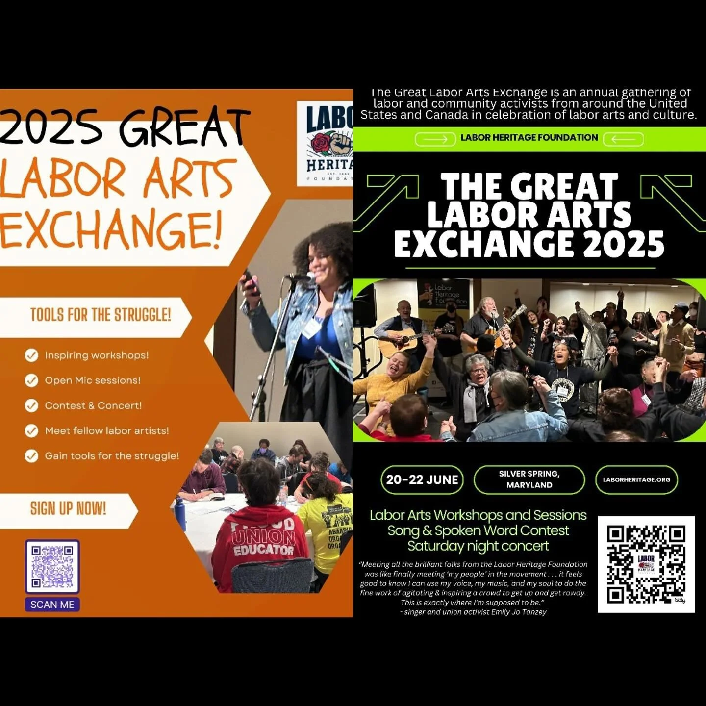 Excited to be in the DMV area this weekend - Baltimore, Silver Spring and DC - for the Great Labor Arts Exchange gathering and to connect with solidarity and cooperative economy institutions in Baltimore like @redemmas, @bred.baltimore, @transverse.c
