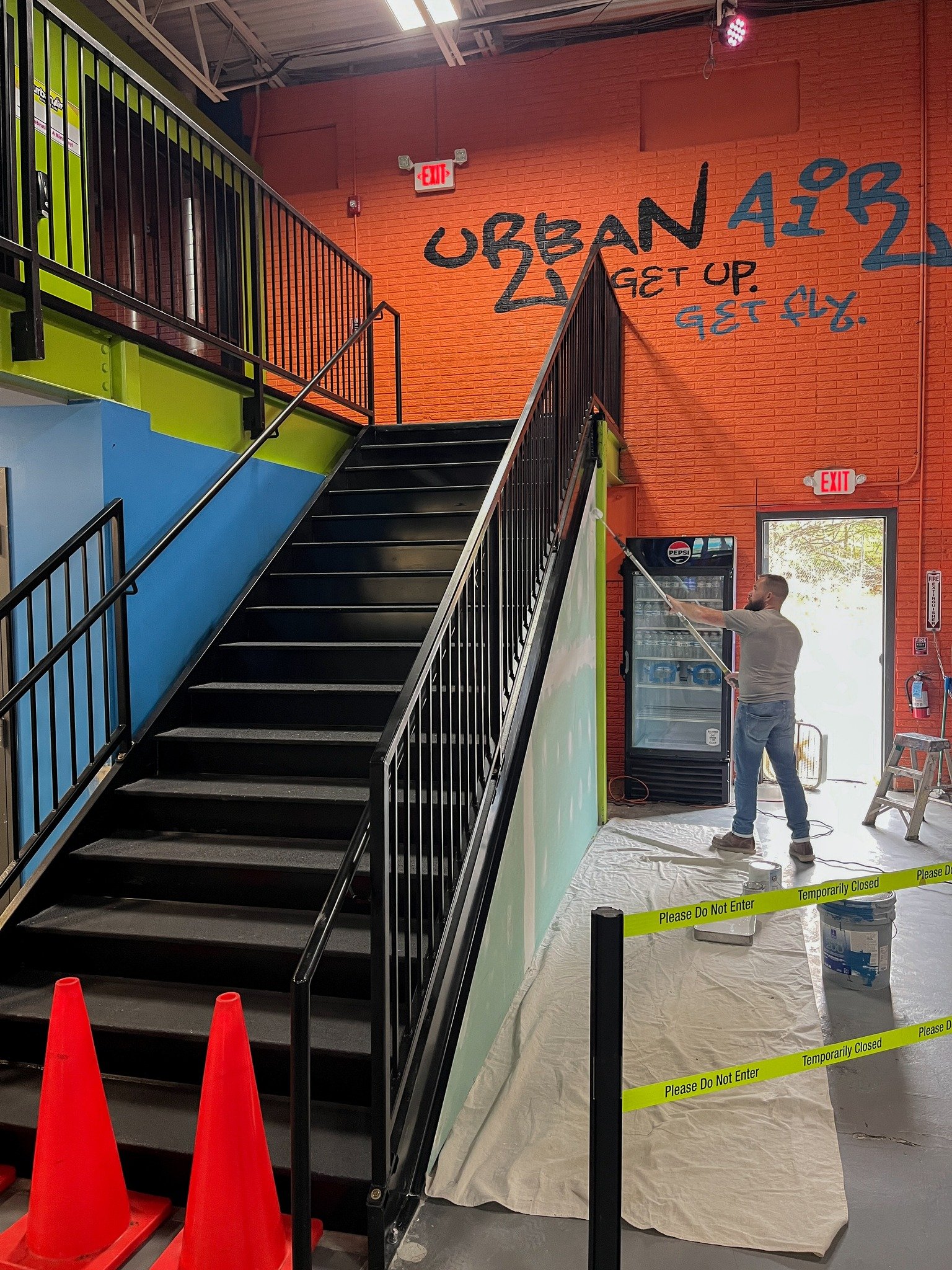 Did you know we offer commercial renovation services too? 🛠️ We recently completed these custom-built steps for @urbanairdtown &mdash; designed for durability, safety, and tons of family fun. On this International Family Day, we&rsquo;re proud to su
