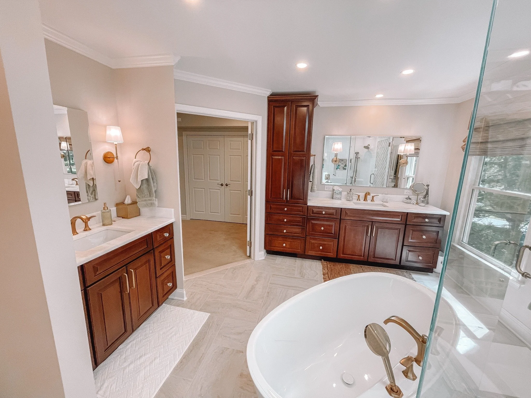 Mornings feel a little better when you&rsquo;ve got space to unwind. Custom cabinetry paired with a freestanding tub makes this bathroom a dream upgrade.

#BathroomRemodel #WestChesterPA #CustomCabinetry #HomeRenovation #BuiltLocal #LuxuryBath #Quali