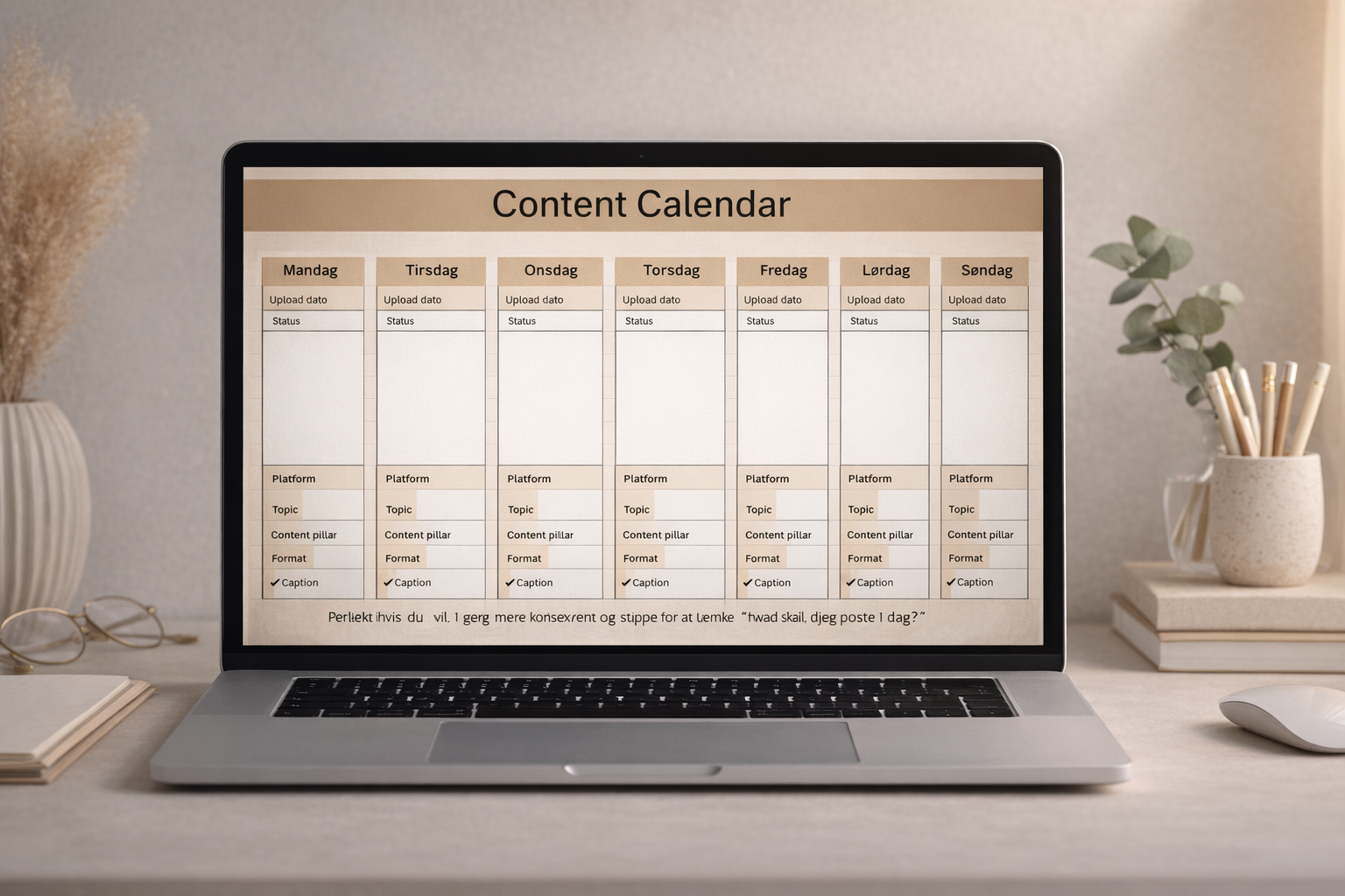Content Calendar