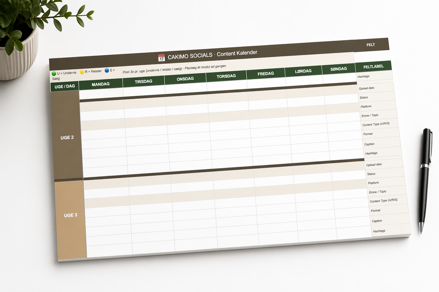 Content kalender