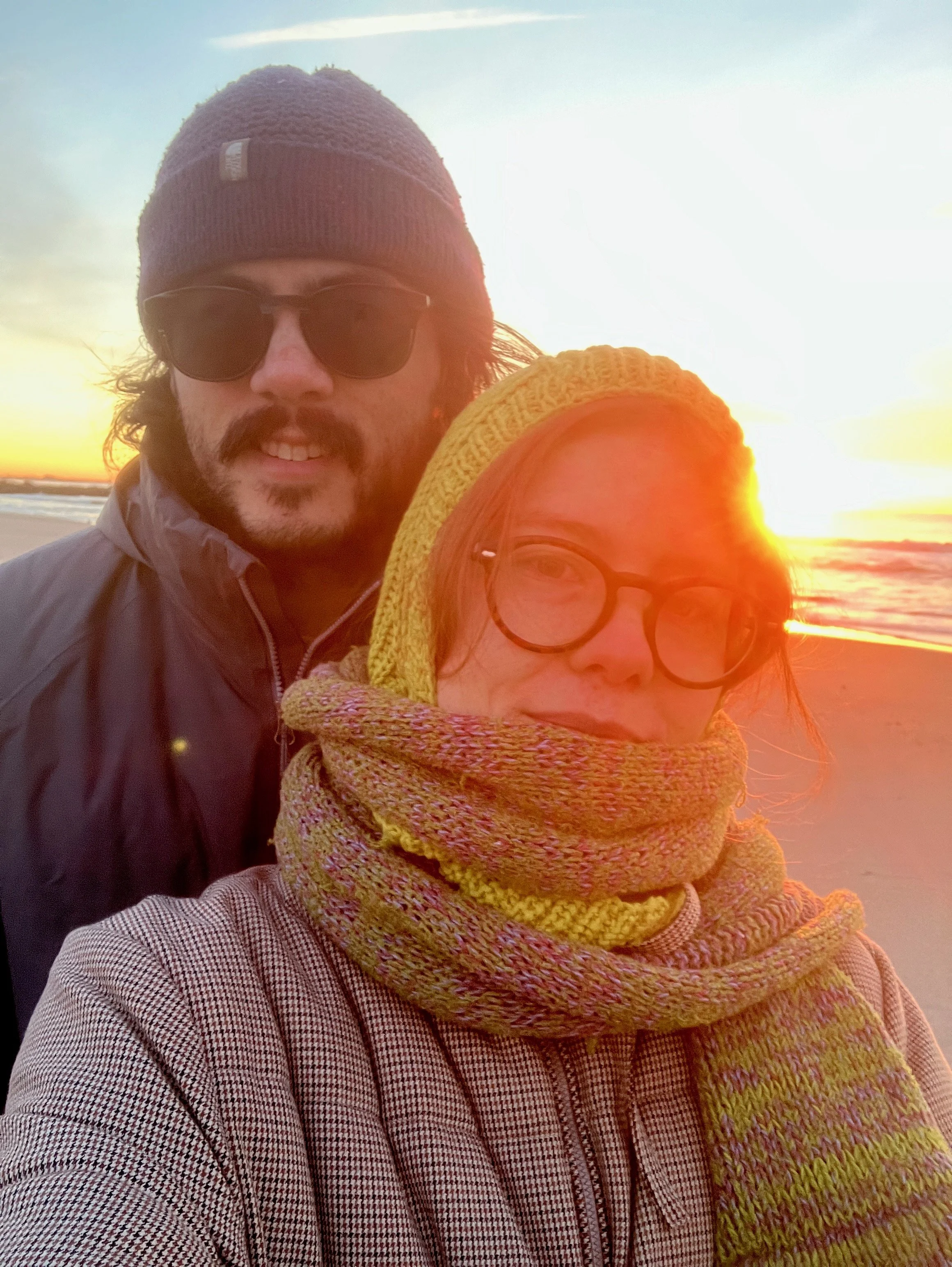 Our winter solstice tradition is to watch the sunrise from the beach after the longest night of the year.  We are excited to have a new tradition in our summer solstice wedding anniversary! Fun Fact #1: In 2019 we enjoyed two winter solstices as we w