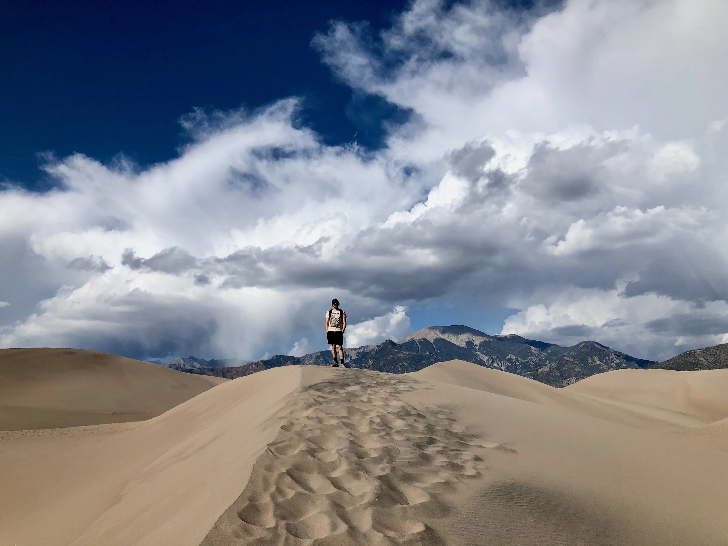 Hiking the Great Sand Dunes in southern Colorado