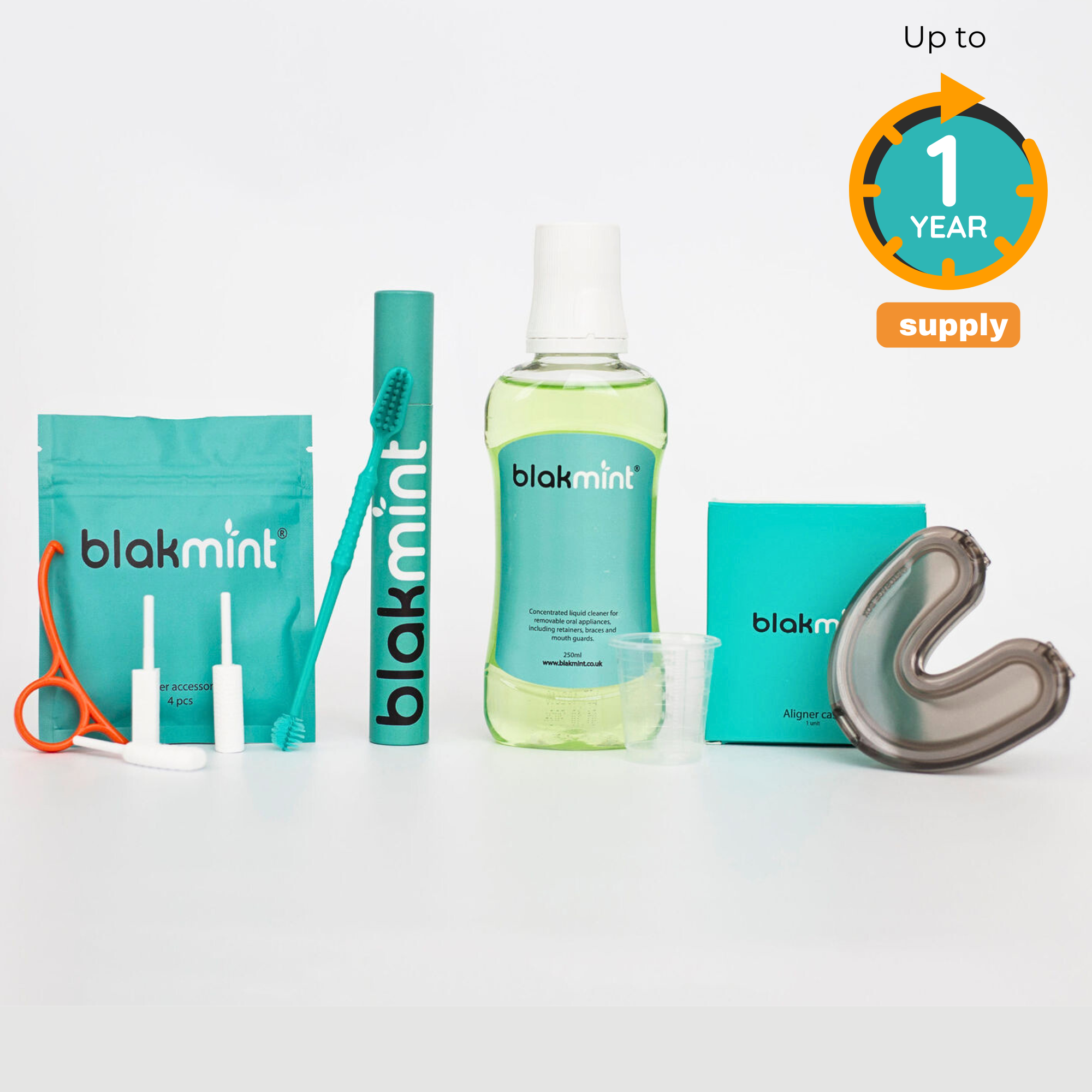 BUNDLE  1 -                                 Retainer cleaner   / brush  / case/ hook/ chewies