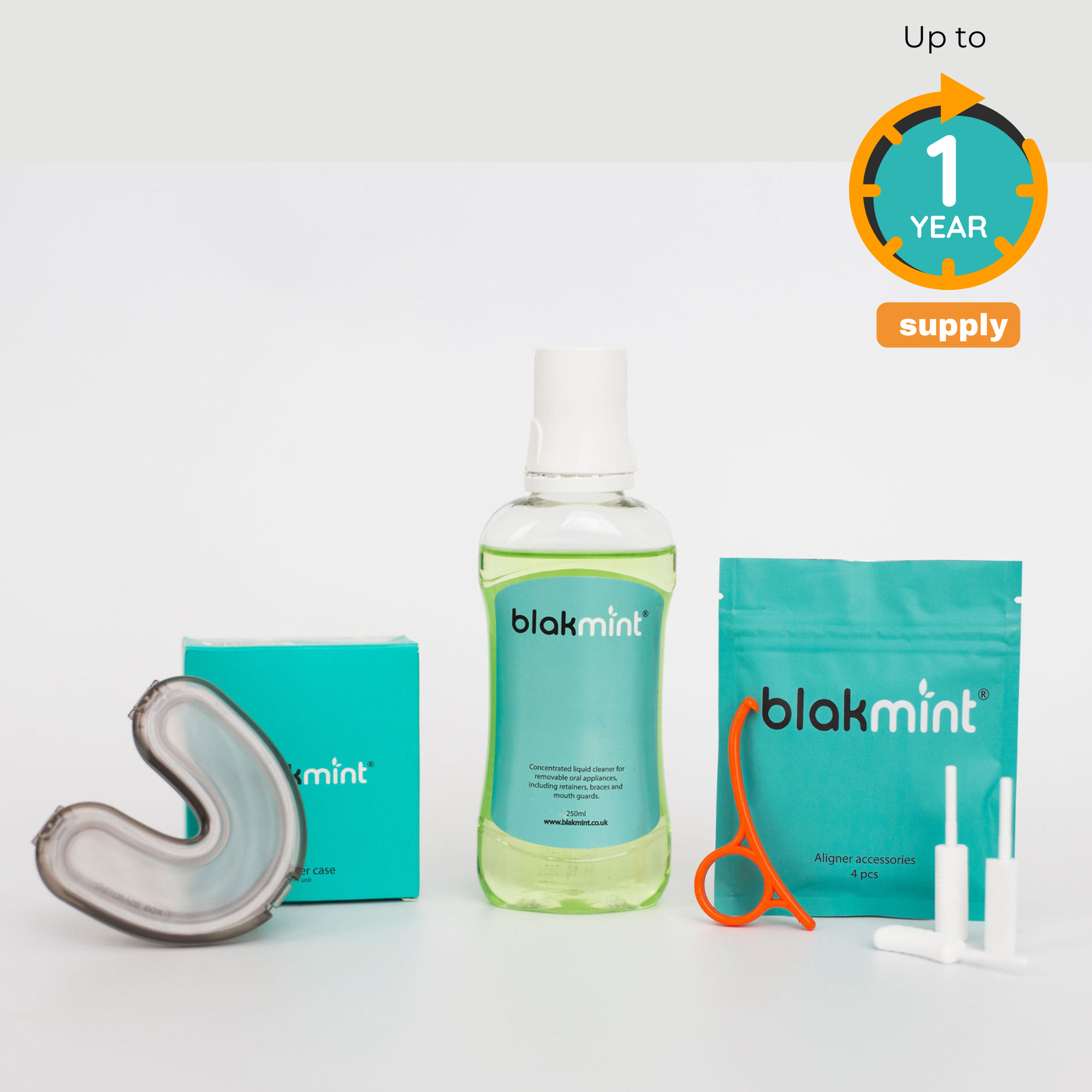 BUNDLE 4 - Retainer cleaner / Case / Removal Tool / Chewies