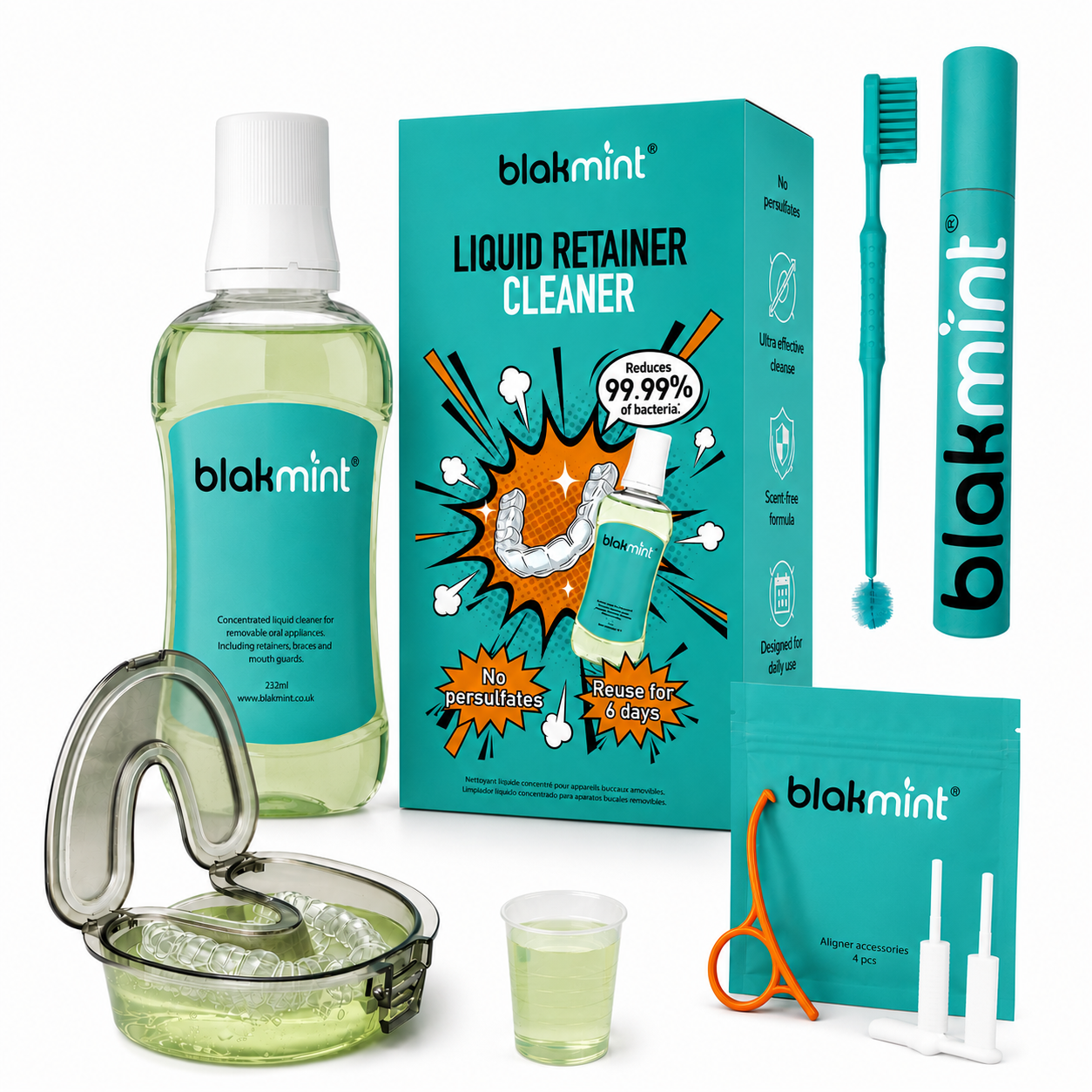Retainer cleaner, retainer removal tool, retainer case, retainer kit