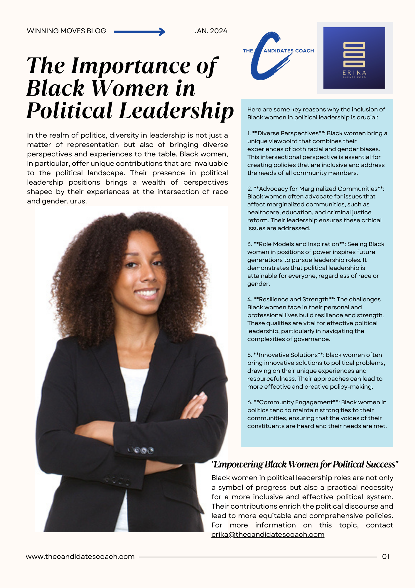 The Importance of Black Women in Political Leadership
