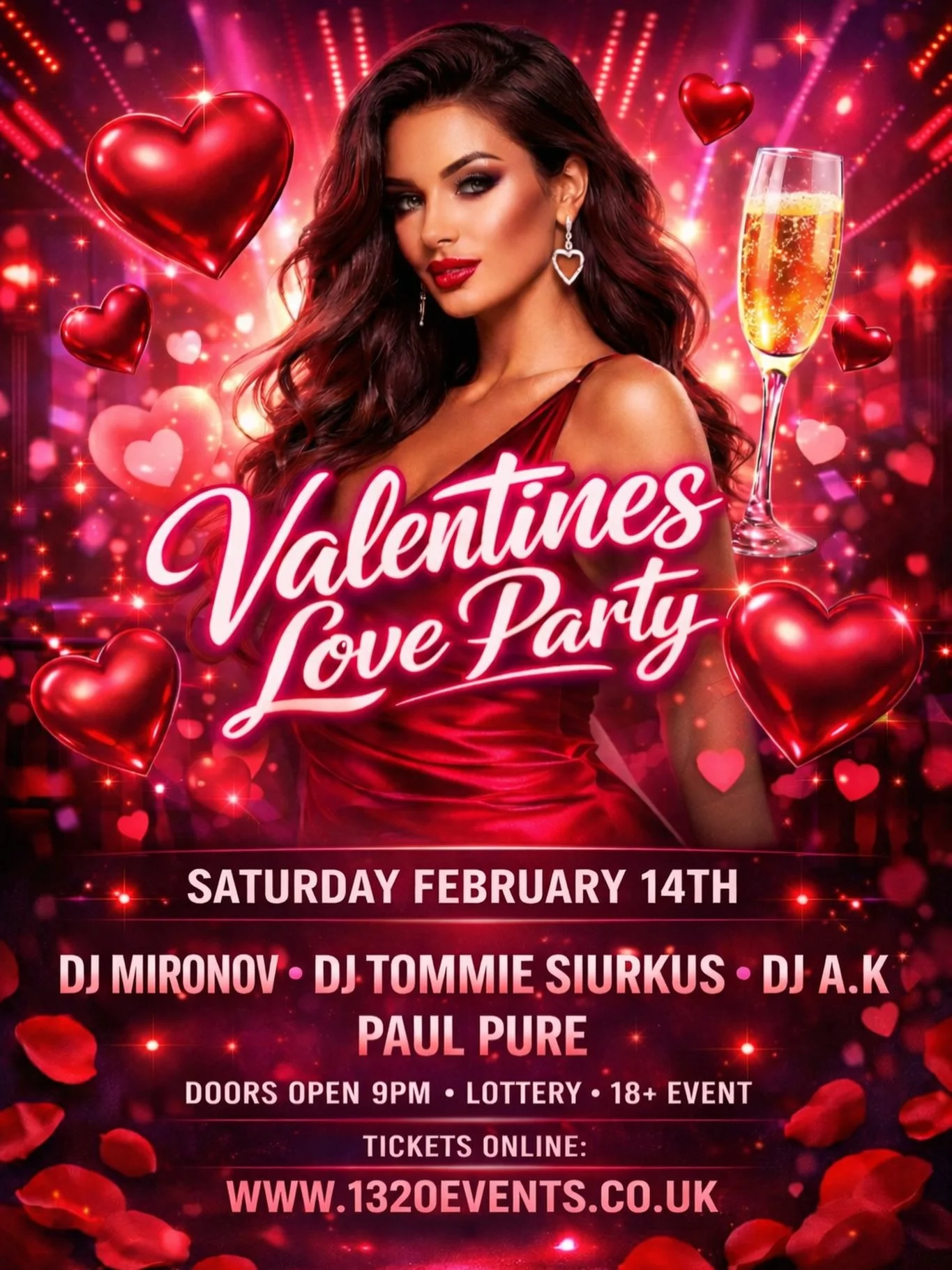 🎄✨ 1320 Events sveikina su &scaron;v. Kalėdomis ir Naujaisiais metais! ✨🎄
Ir jau dabar kviečia ruo&scaron;tis MEGA vakarėliui, kurio nepraleisi 👇
💘 VALENTINE&rsquo;S LOVE PARTY 💘
📅 Vasario 14 d.
⏰ nuo 21:00 iki 05:00 ryto
🔥 &Scaron;okam be sta