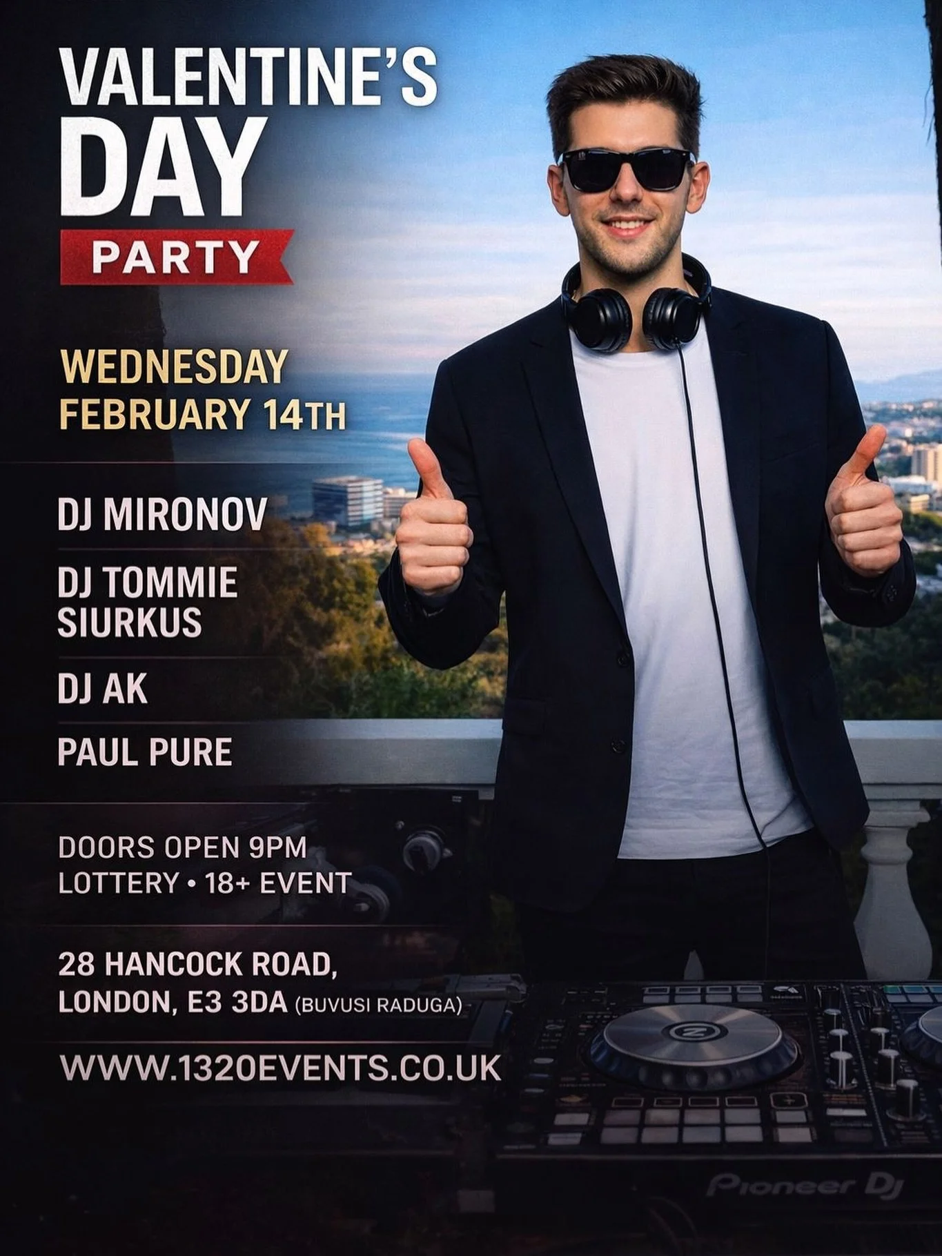 💘 VALENTINE&rsquo;S LOVE PARTY &ndash; naktis, kurios negalima praleisti! 💘

Ar jau pasiruo&scaron;ei kar&scaron;čiausiam Valentino dienos vakarėliui Londone? 🔥
Vasario 14-ąją kviečiame tave į naktį, kurioje meilė susitinka su muzika, o &scaron;ok