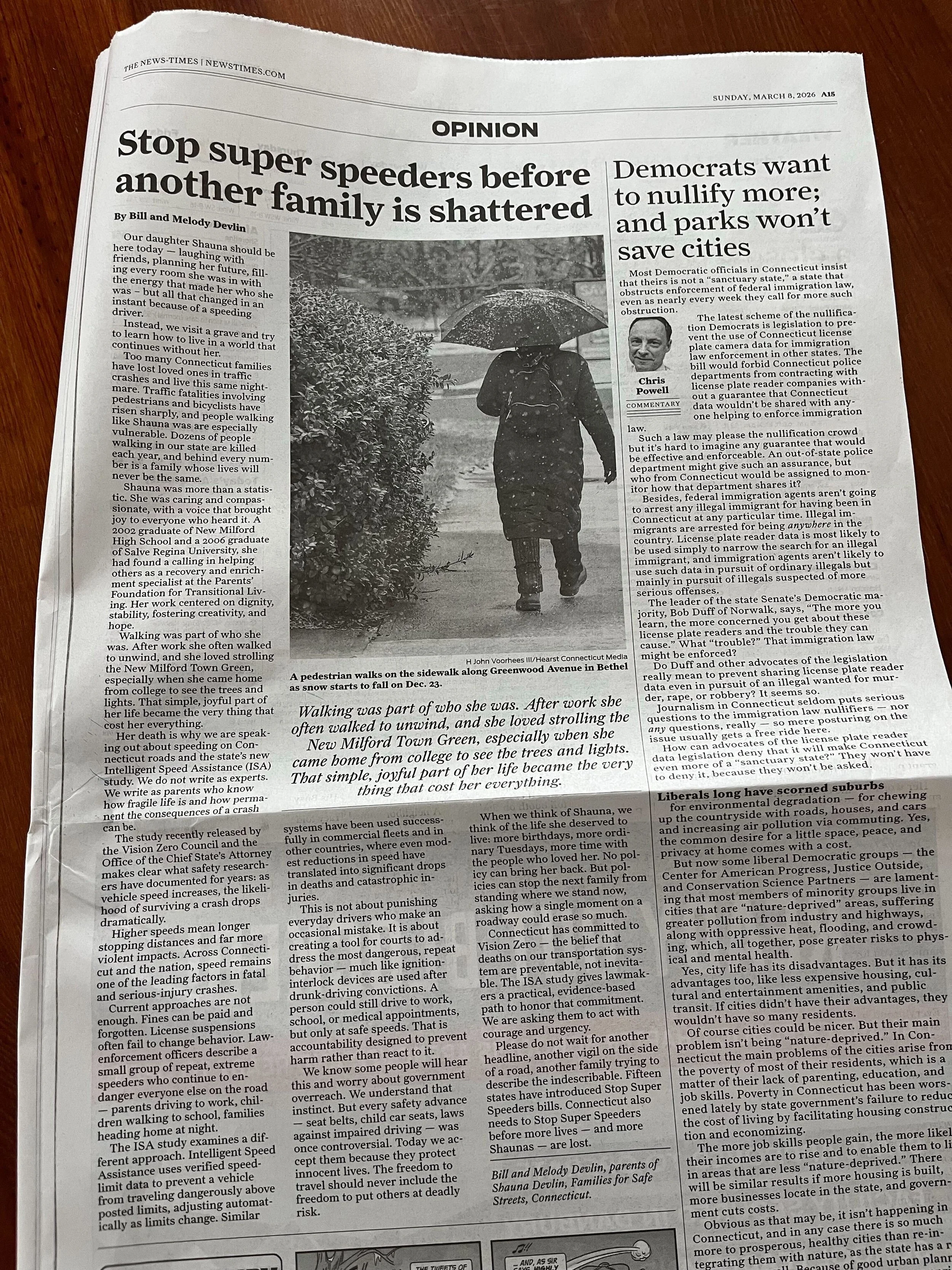 OP-ED: Connecticut Stop Super Speeders Before Another Family Is Shattered