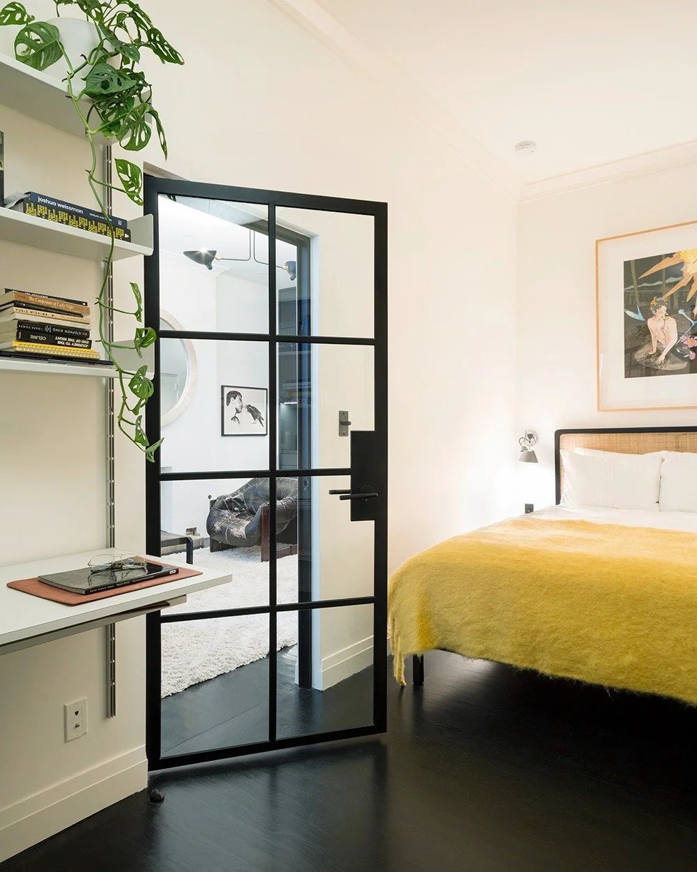 Iron and glass doors lend a bit of industrial luxury to this vivid space at our renovation in Chelsea, NYC. 

Photo credit: @rogercasasphoto 
GC: Capri Construction

#manhattan #interiordesign #renovation #newyorkarchitect #nyc