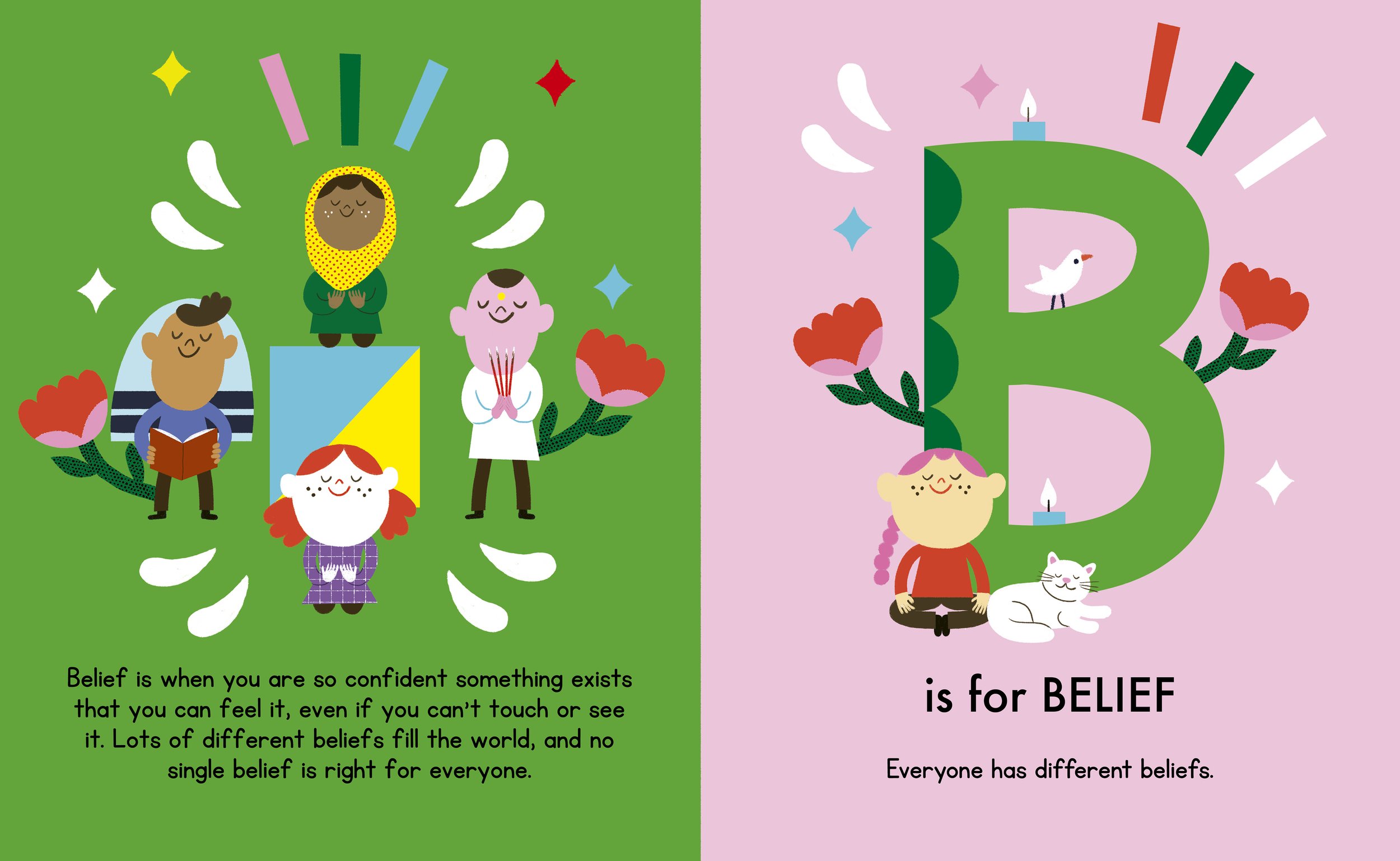 "B is for Belief" inside page