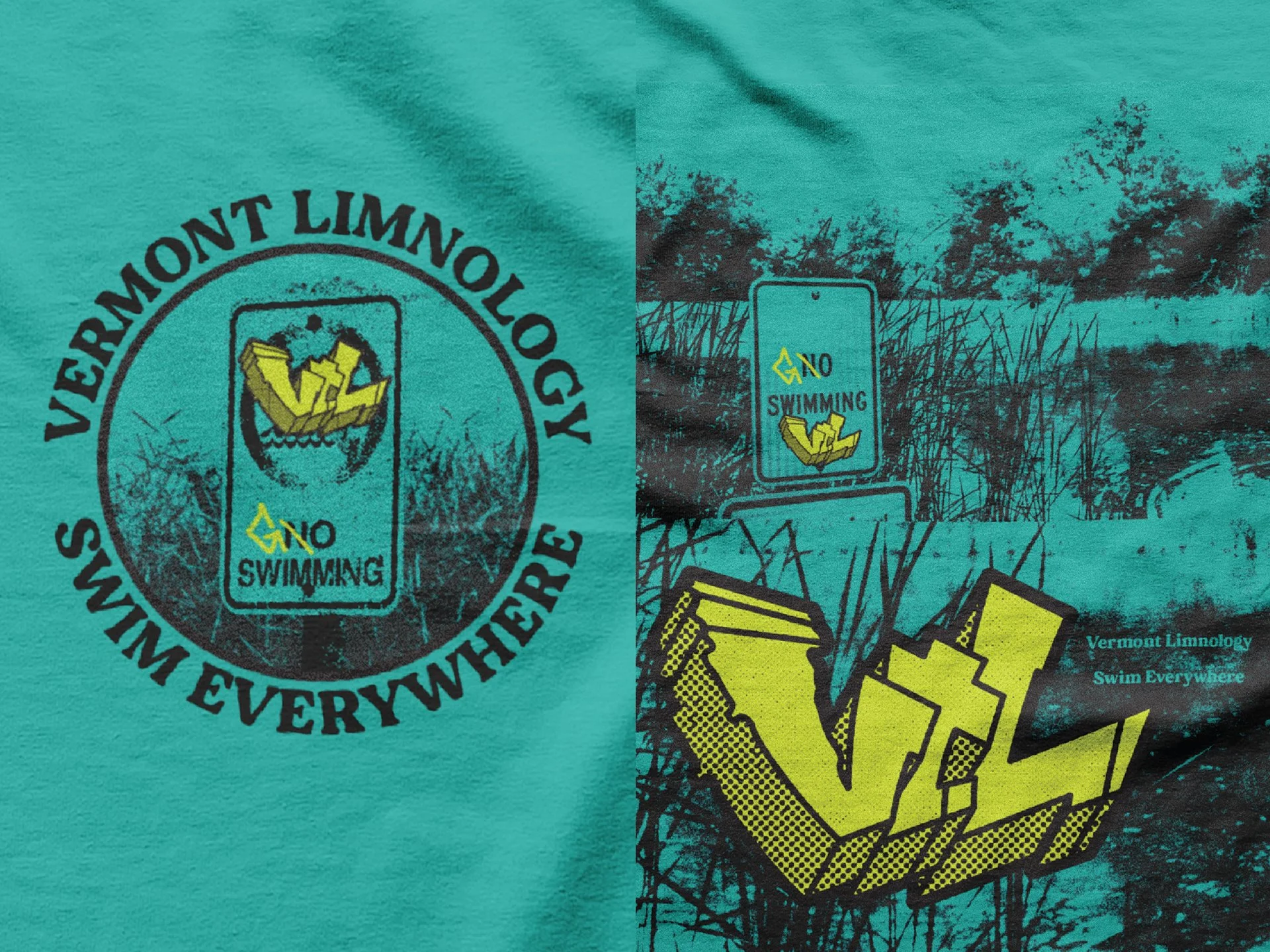 Swim Everywhere longsleve for Vermont Limnology