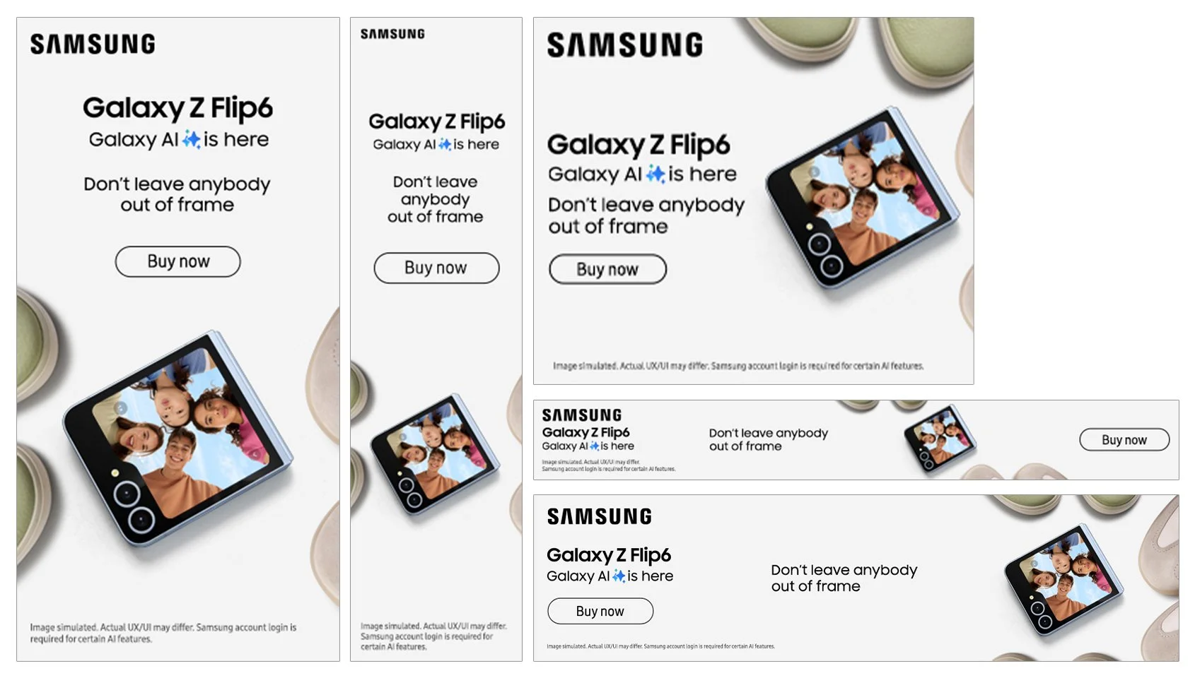 Galaxy Z Flip6 Display Ads
