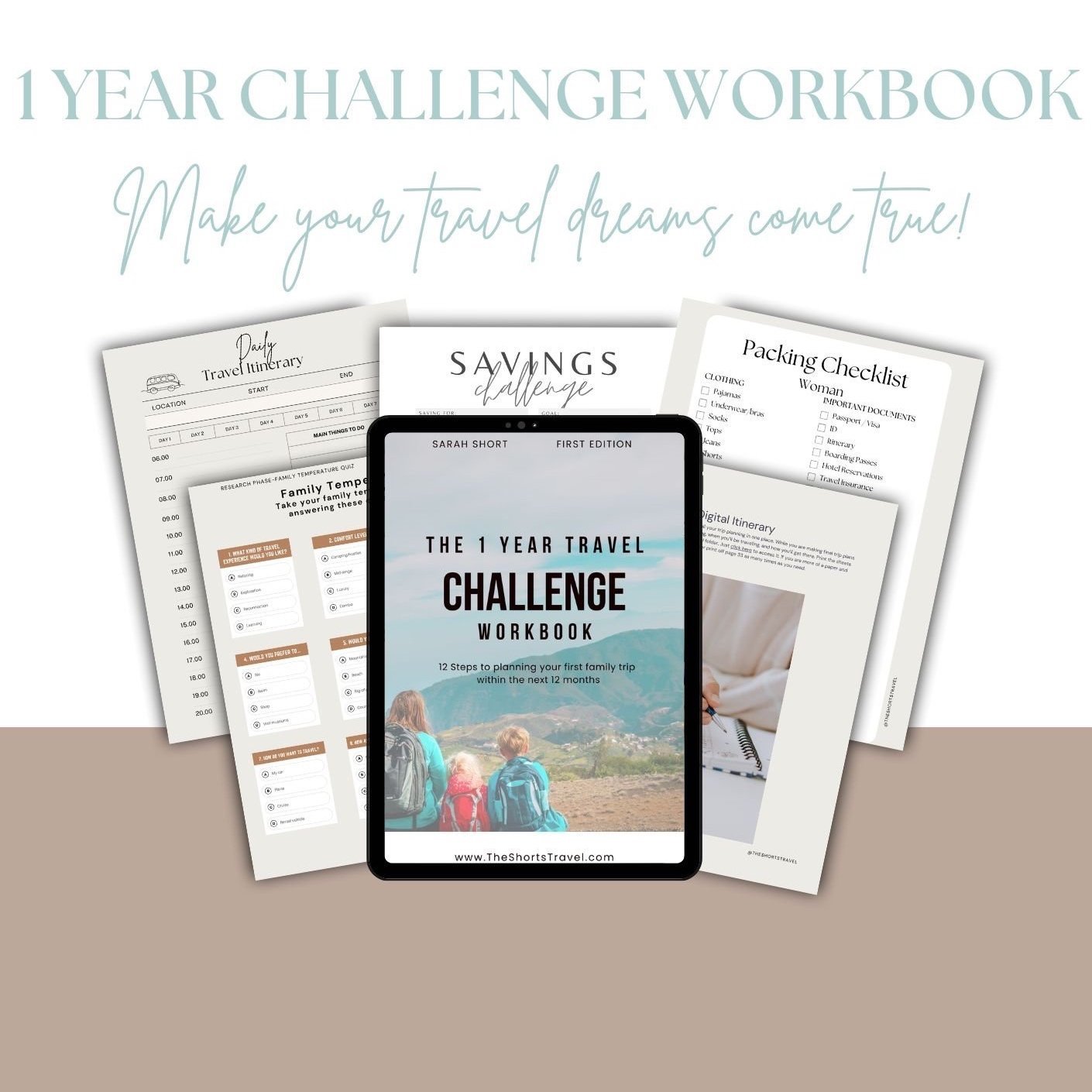 1 Year Travel Challenge Workbook