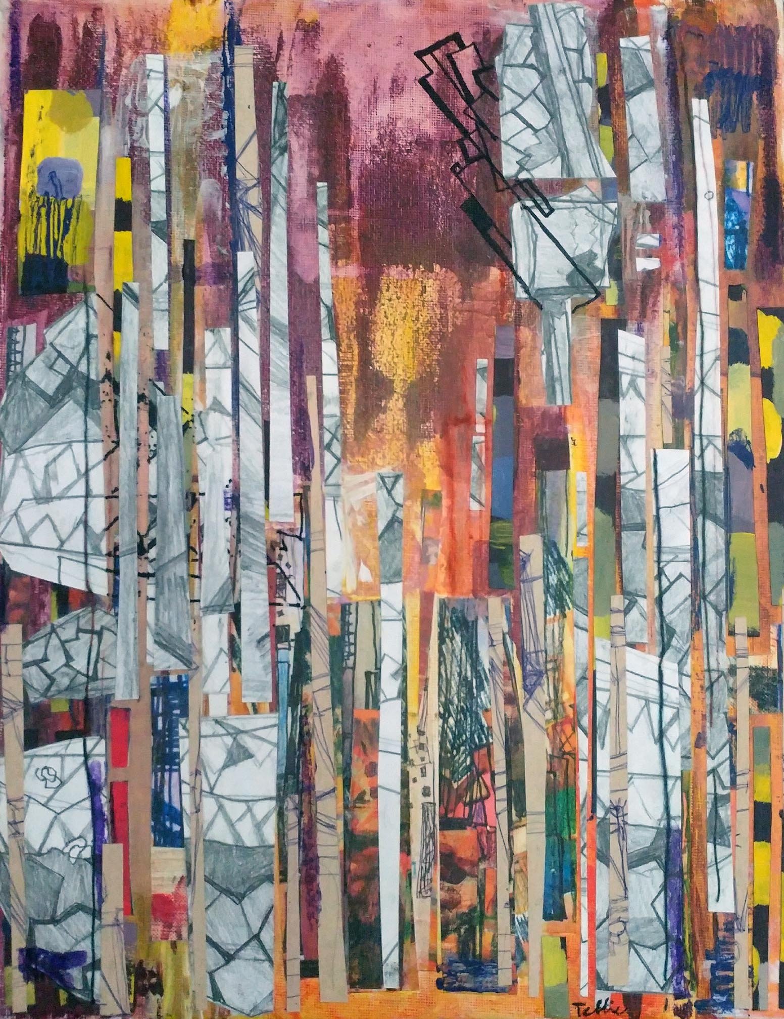 Carnival Nights, 11″ x 14″, Mixed Media, 2016, (Sold)