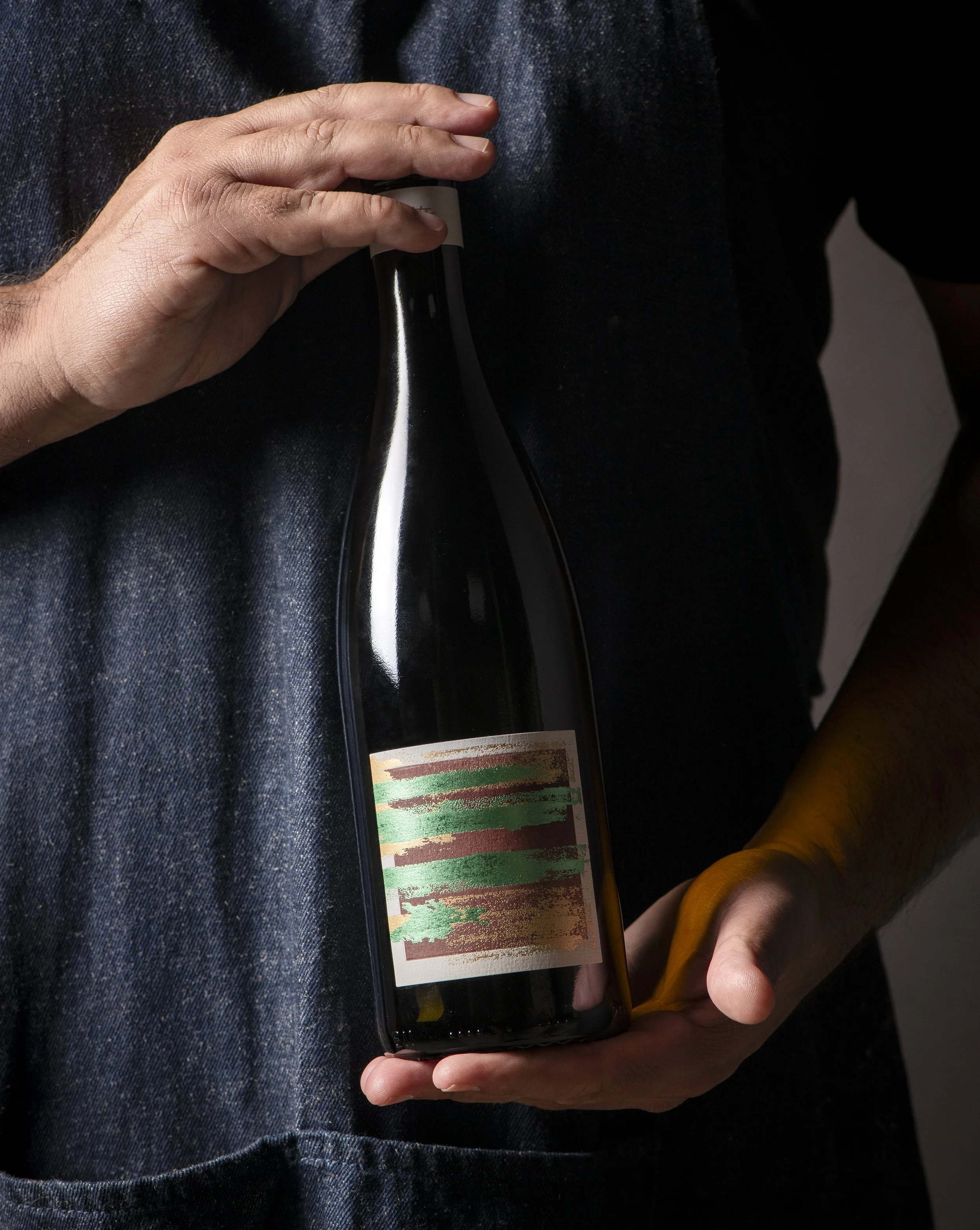 Rodney Strong Rowen Chardonnay being held