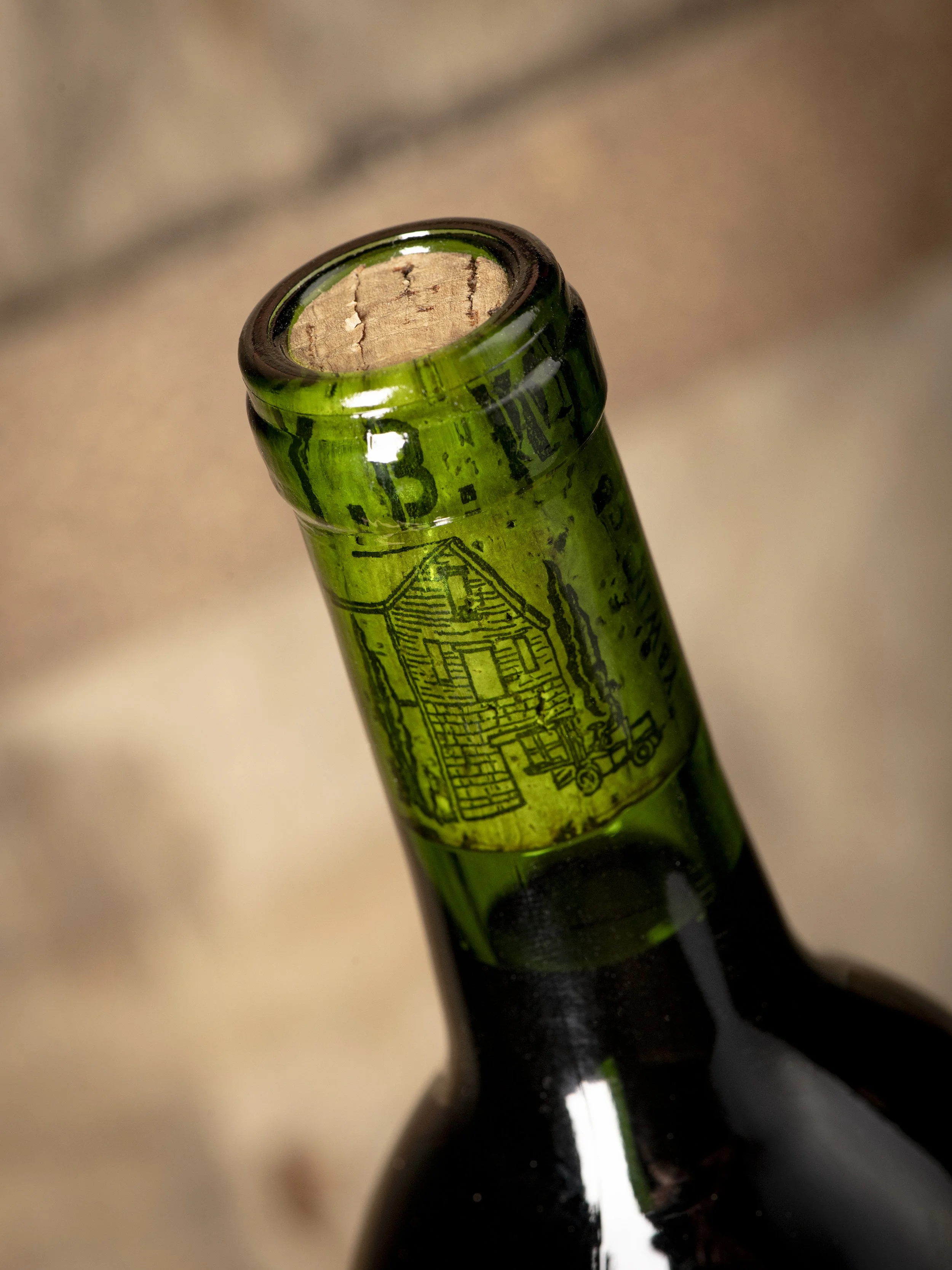 YB Wine Co Mount Veeder Napa Valley cork design detail