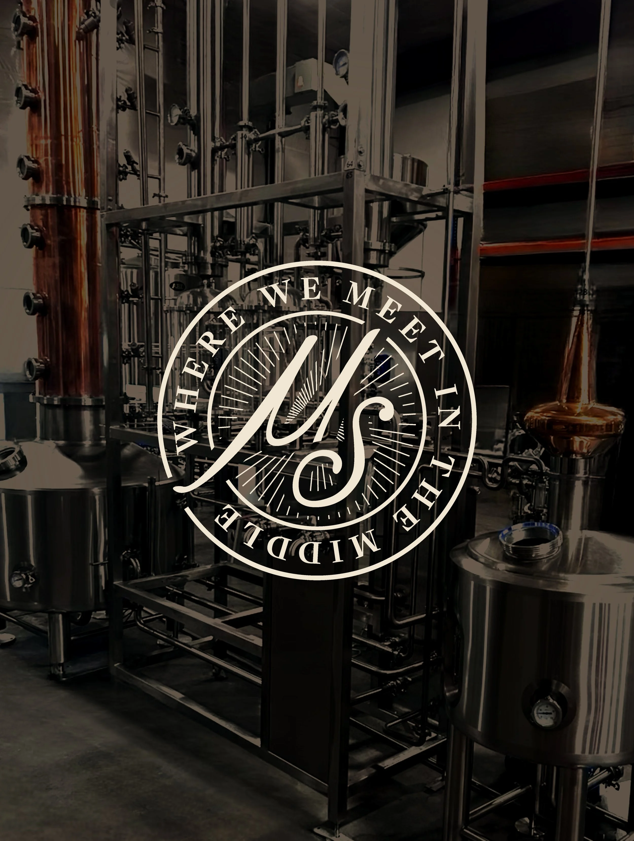 Mean Spirits Distillery Norfolk Virginia seal over whiskey processing location image