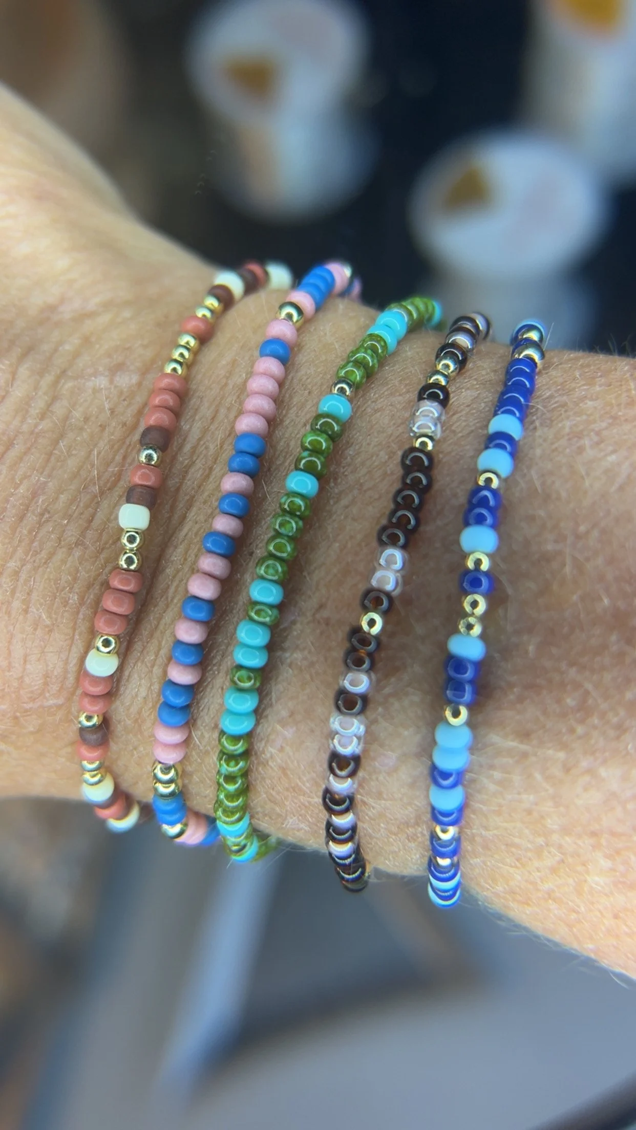 Fall Coastal Confetti Bracelet