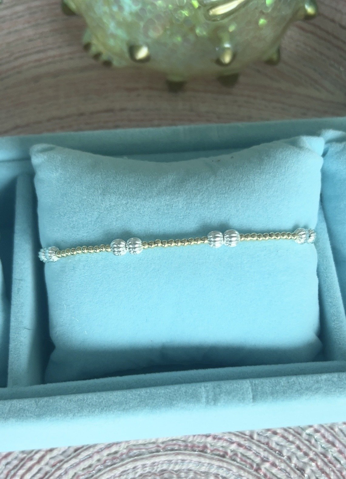 The Darien Fluted Mixed Metal Bracelet