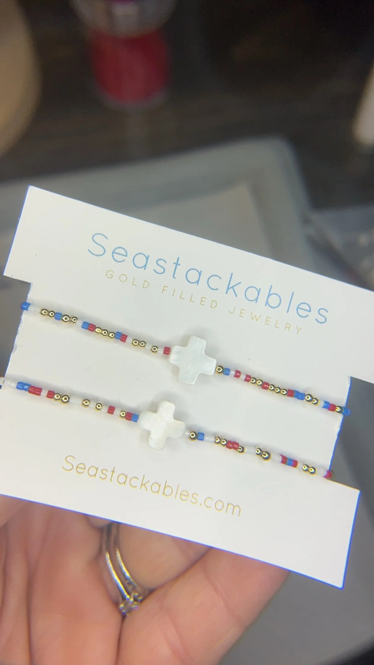 Beachy Patriotic Bracelet