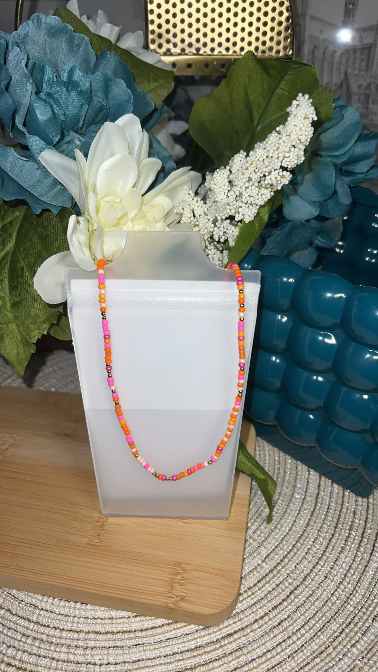 Seaside Resort Coastal Confetti Necklace