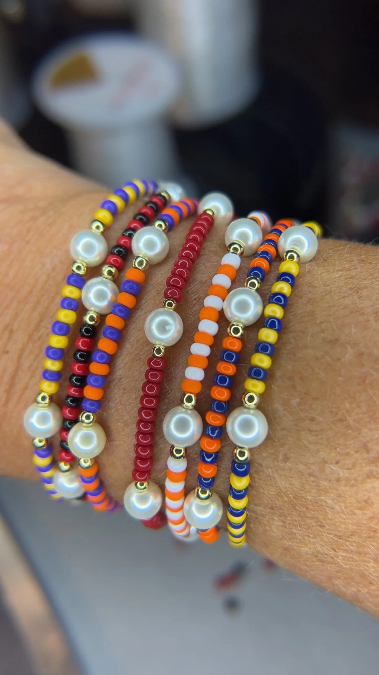 Game Day Pearl Bracelet