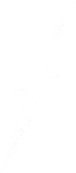 Un rayo en estilo gráfico en color blanco sobre fondo negro