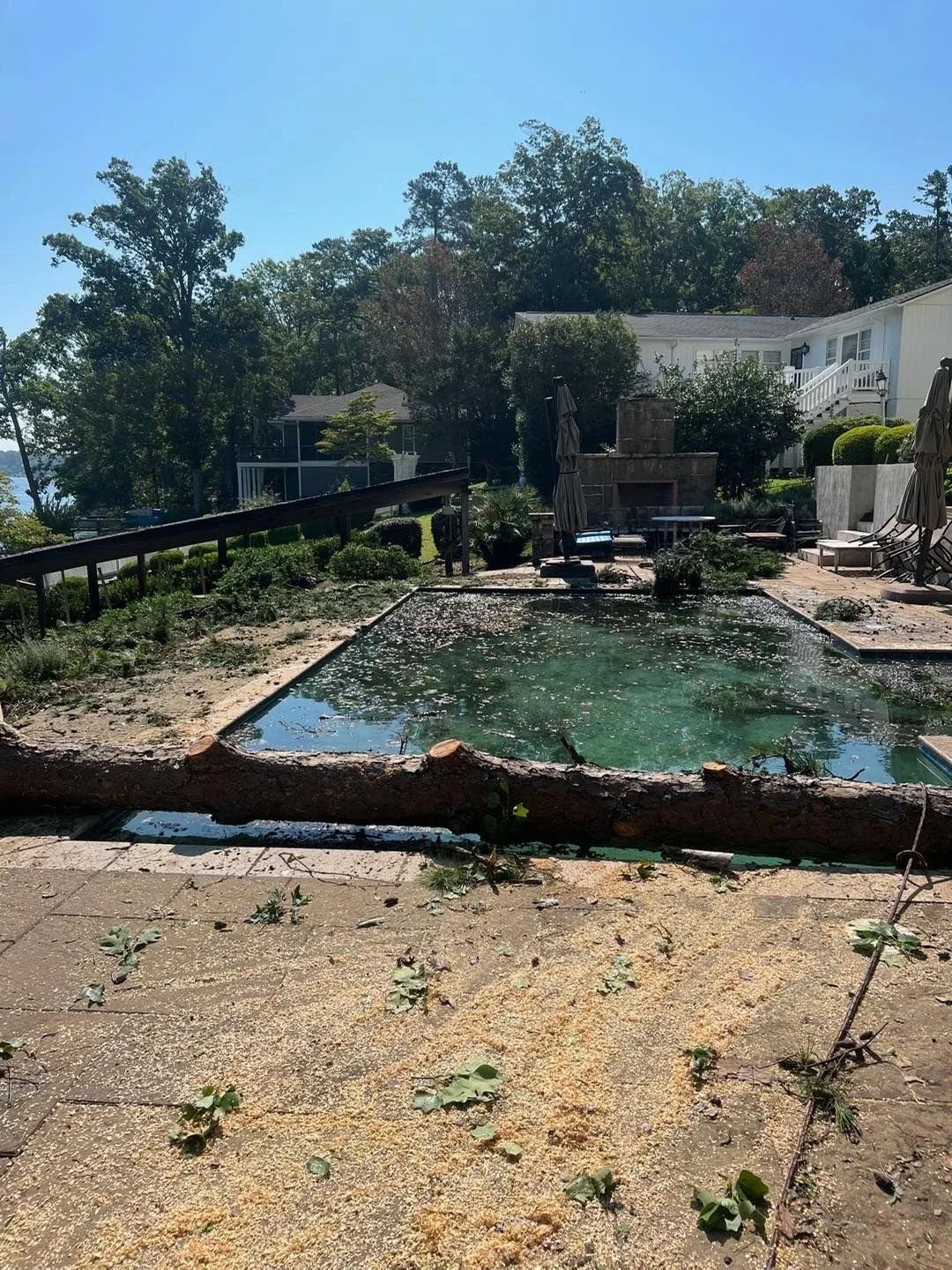 storm damaged pool lexington, sc