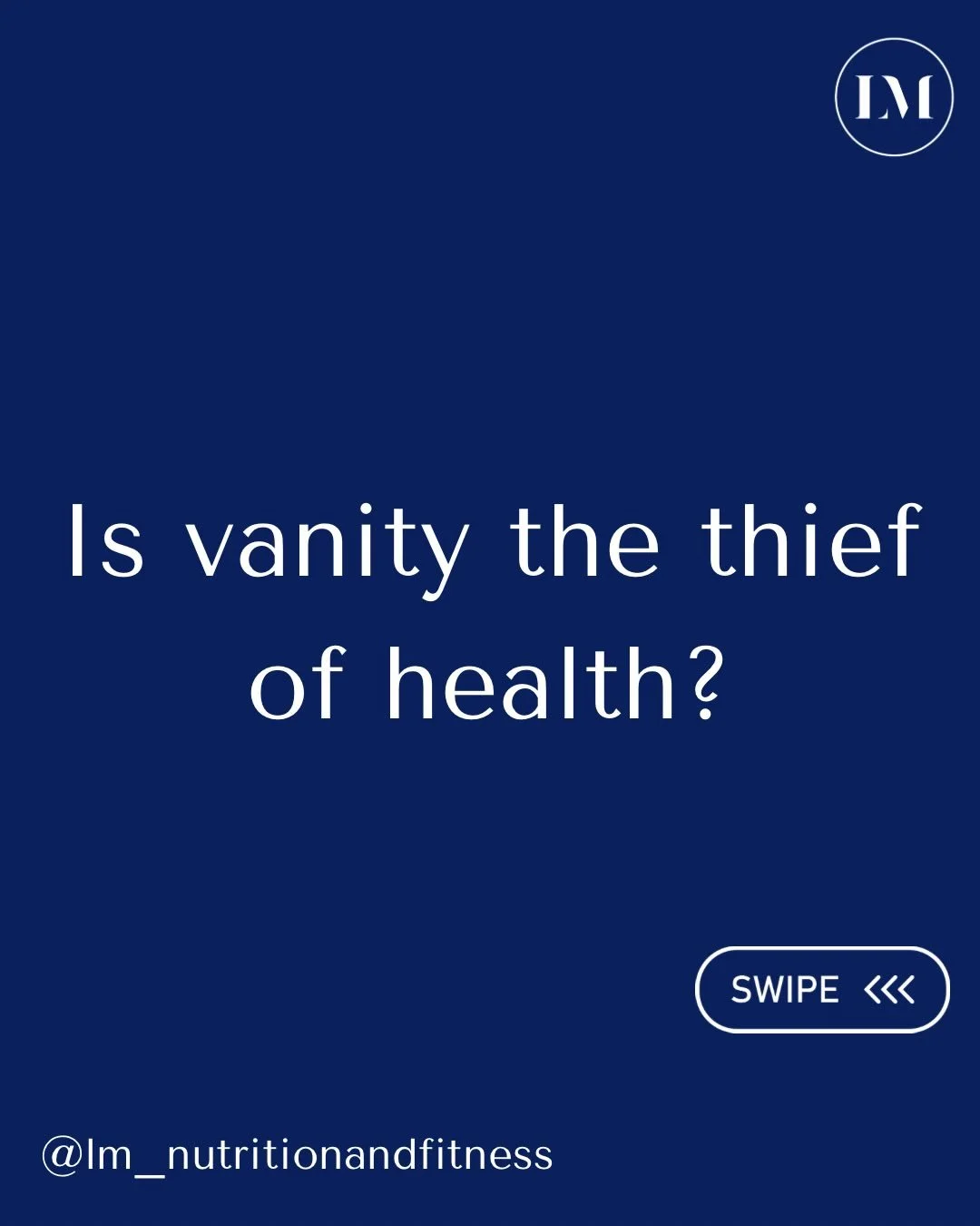 Is our quest to look a certain way distracting us from what really matters?

What do you think? I&rsquo;d love to know&hellip;.👇🏻👇🏻

.
.
.
.
#vanity #health #healthyontheinside #nutritionist