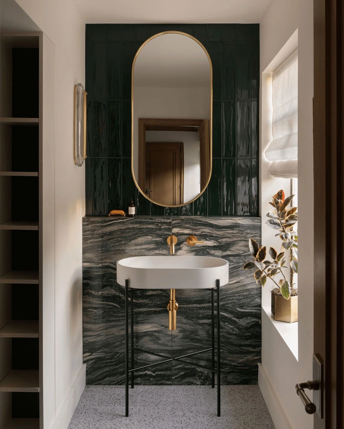 just because it's not the main event doesn't mean it gets any less attention

our secondary spaces are never forgotten - they give us the opportunity to think outside the box and a chance to experiment with a bold wallpaper, an unexpected color, or a