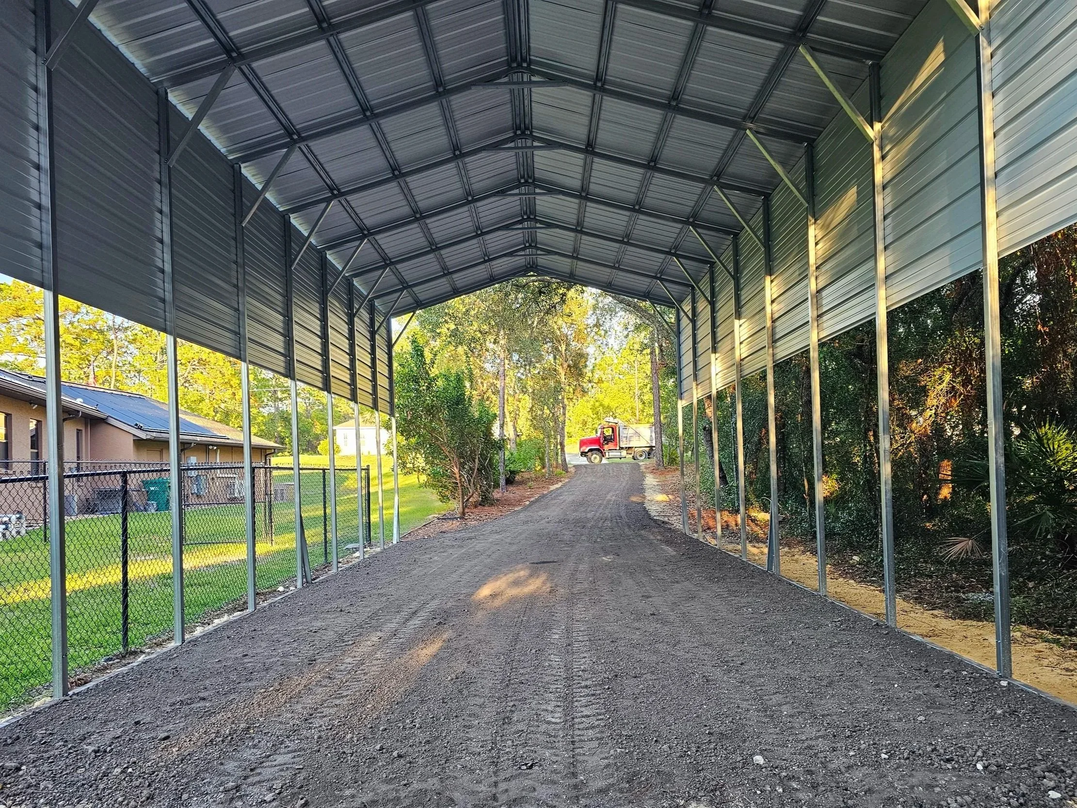 asphalt millings driveway covered RV pad