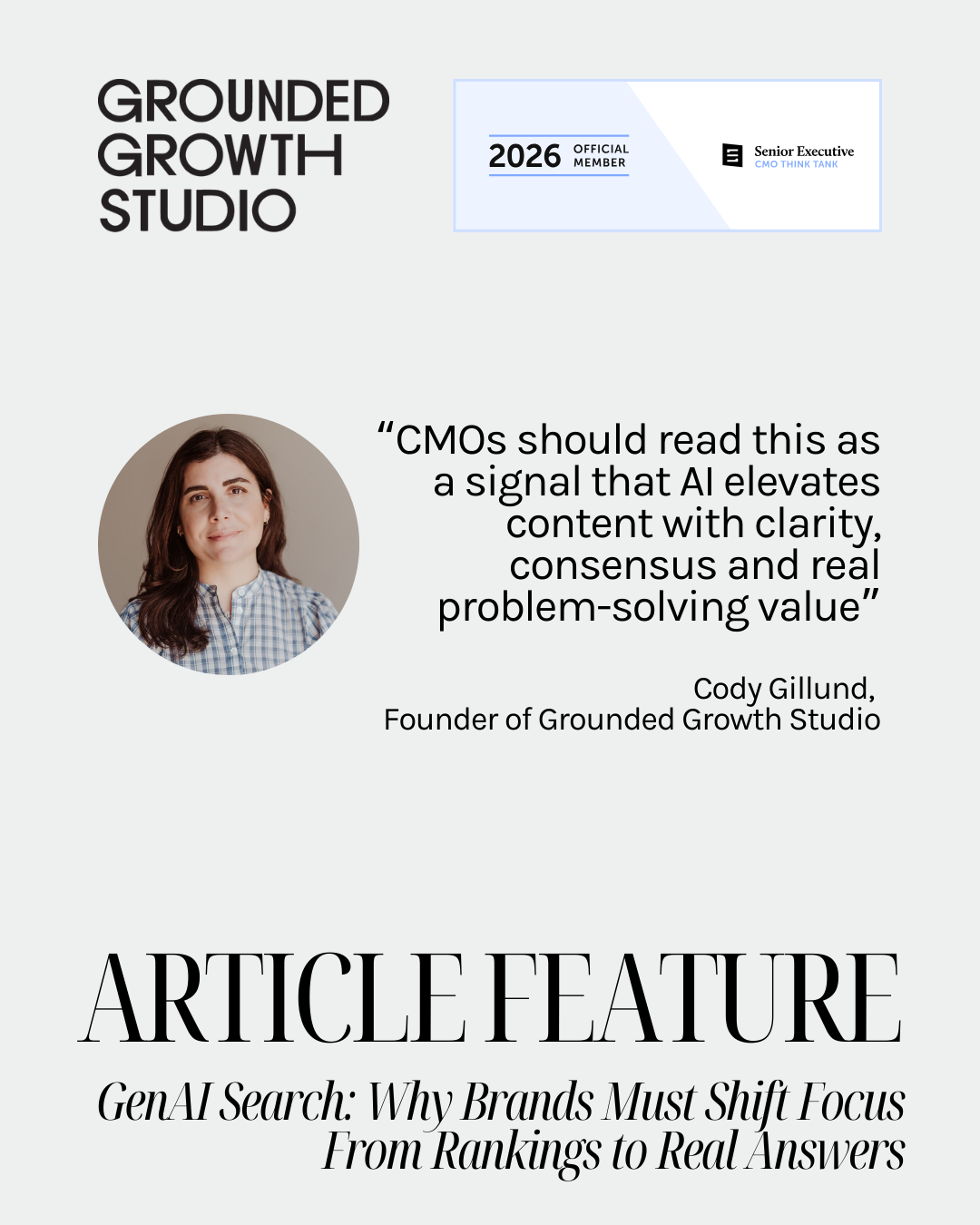 Senior Executive: GenAI Search: Why Brands Must Shift Focus From Rankings to Real Answers