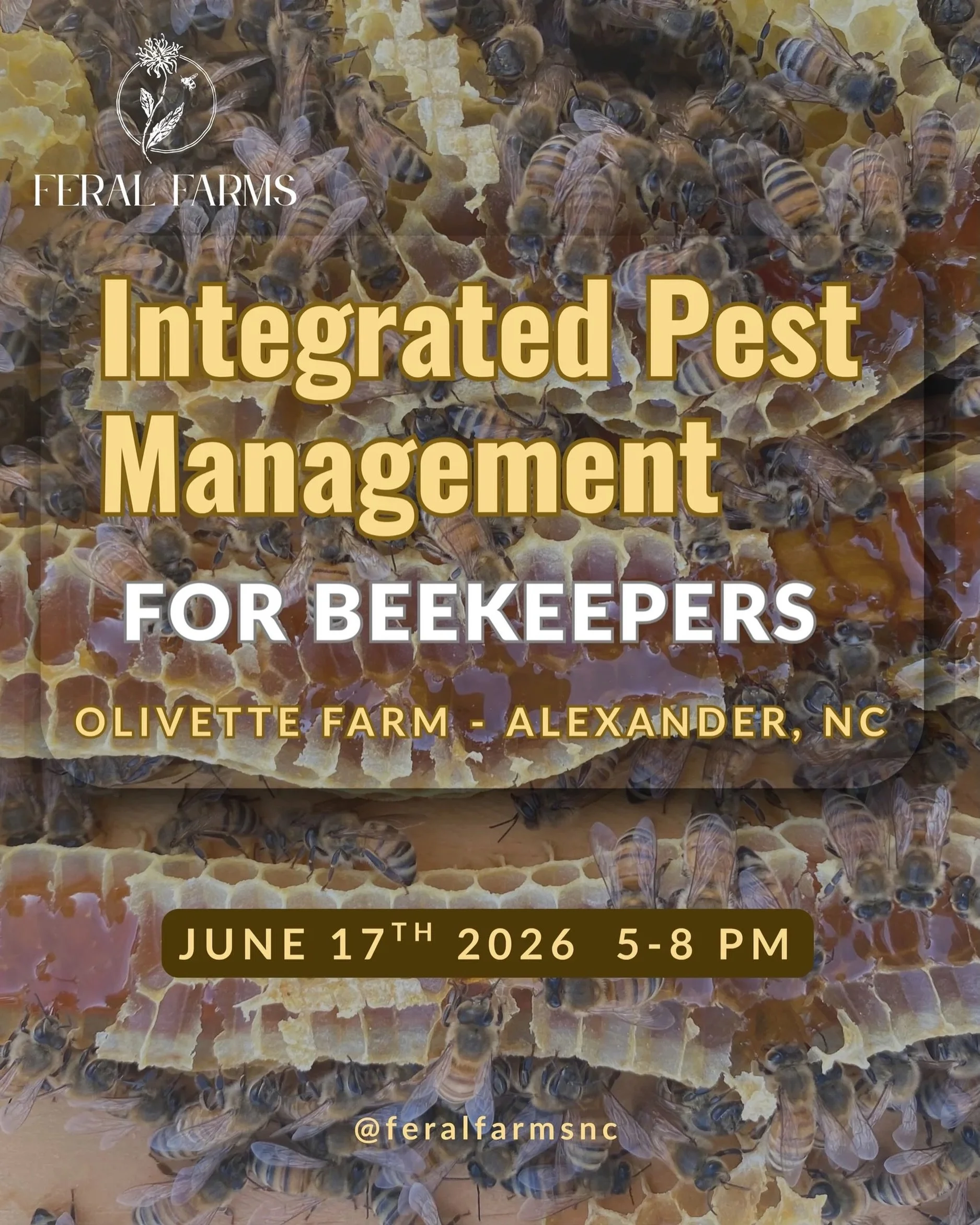 IPM for Beekeepers is coming up on June 17th from 5-8 pm at Olivette Farm!

If you&rsquo;re a beekeeper who has had hives mysteriously collapse or abscond, has had a difficult time getting your bees through the winter, if you&rsquo;re averse to using