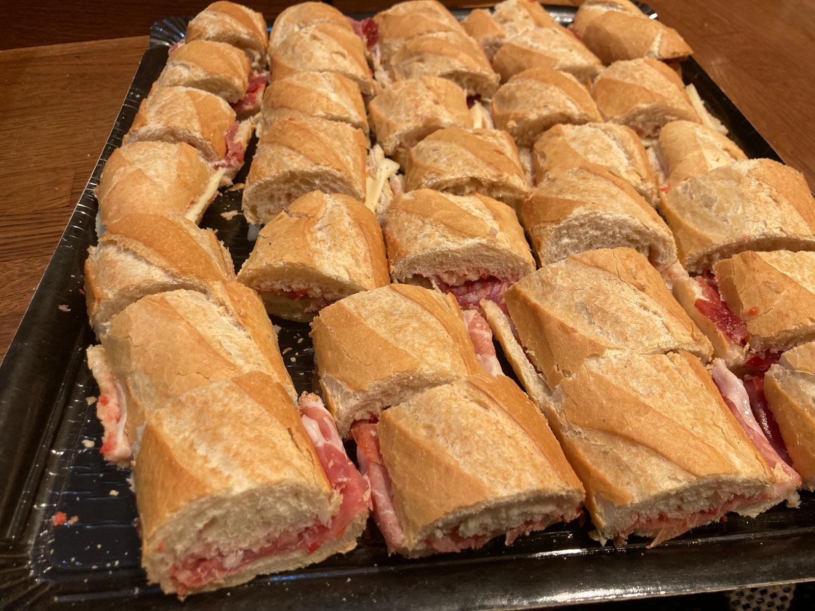 Mini Bocadillos de Pan Baguette