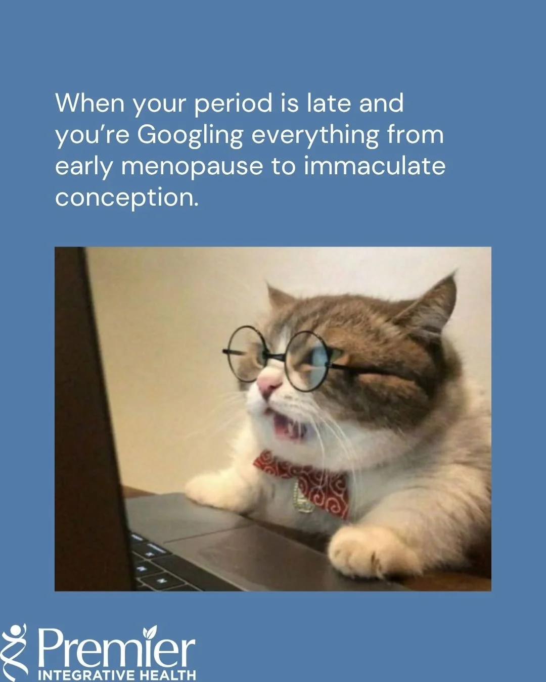 One day late?
💻 google: “early menopause symptoms”
💻 google: “can stress delay period by 1 day”
💻 google: “signs of immaculate conception”
We’ve all been there. But here’s the thing most people don