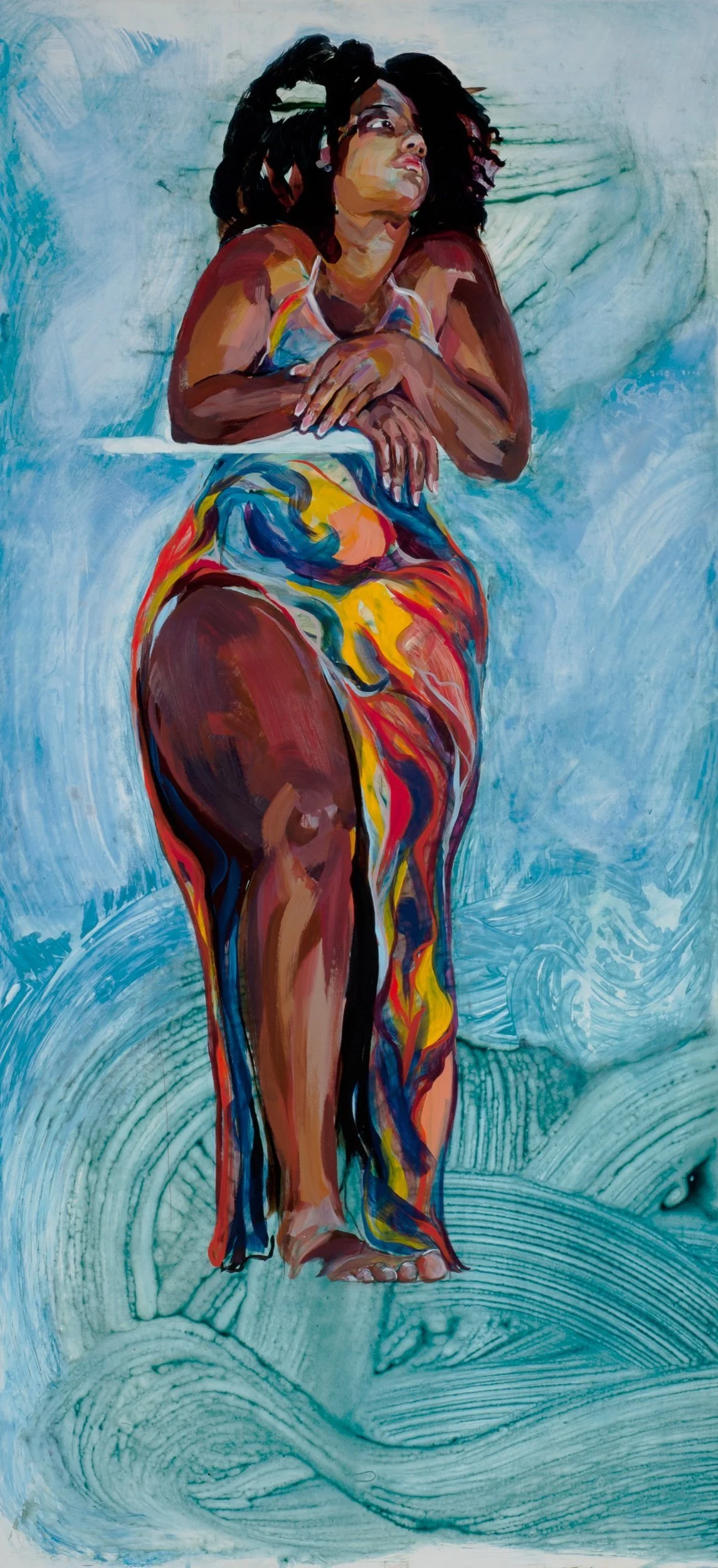 Nigel  
94 x 44 inches 
Acrylic on Maple Panel 
2023