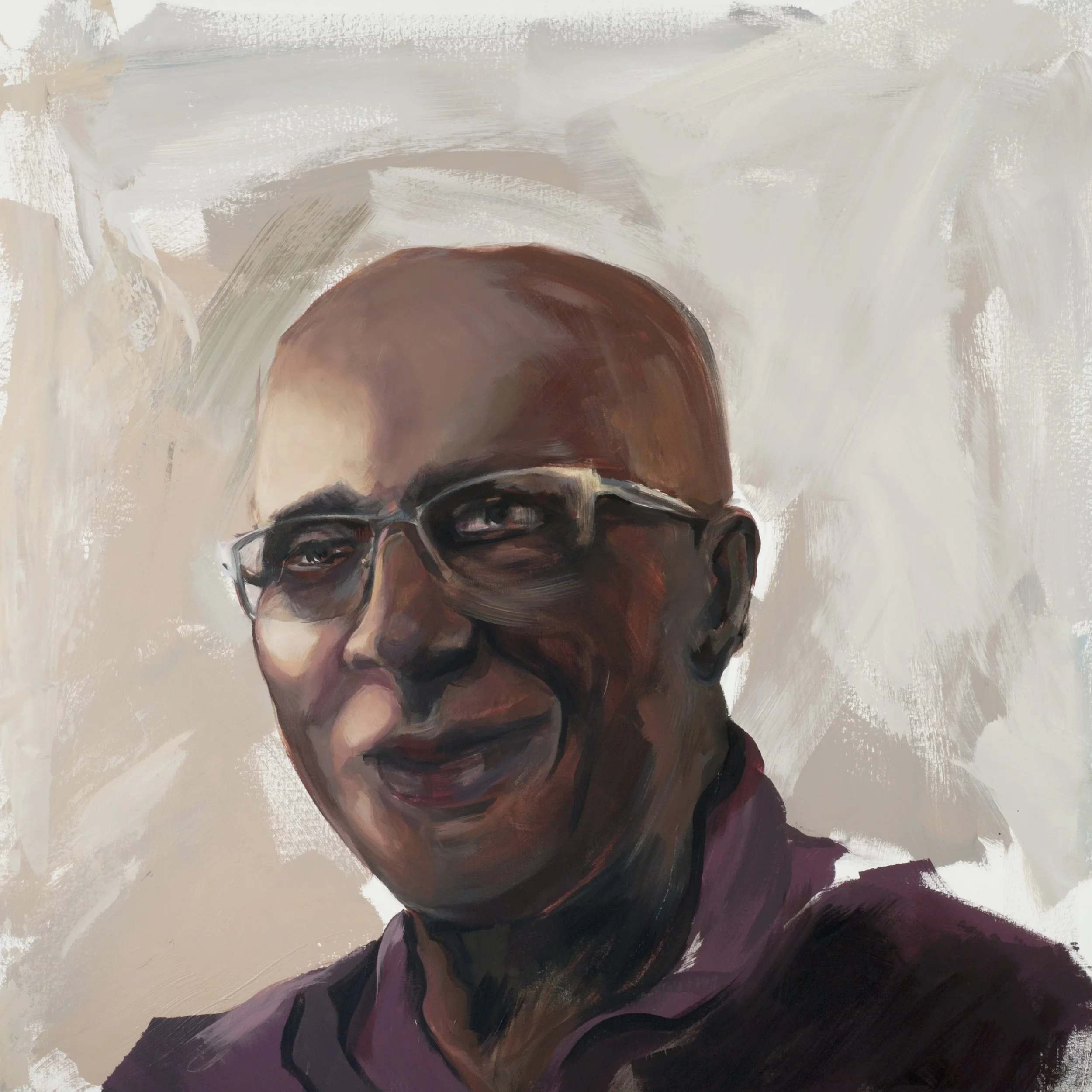 Mason  
Acrylic and Oil on Canvas 
90 x 83 x 2 inches 
2023
