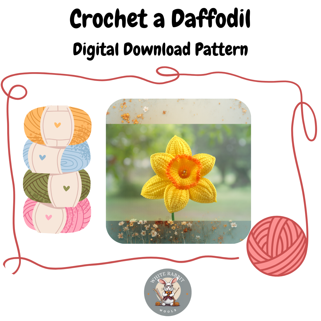Crochet a Spring Daffodil Digital Download Pattern