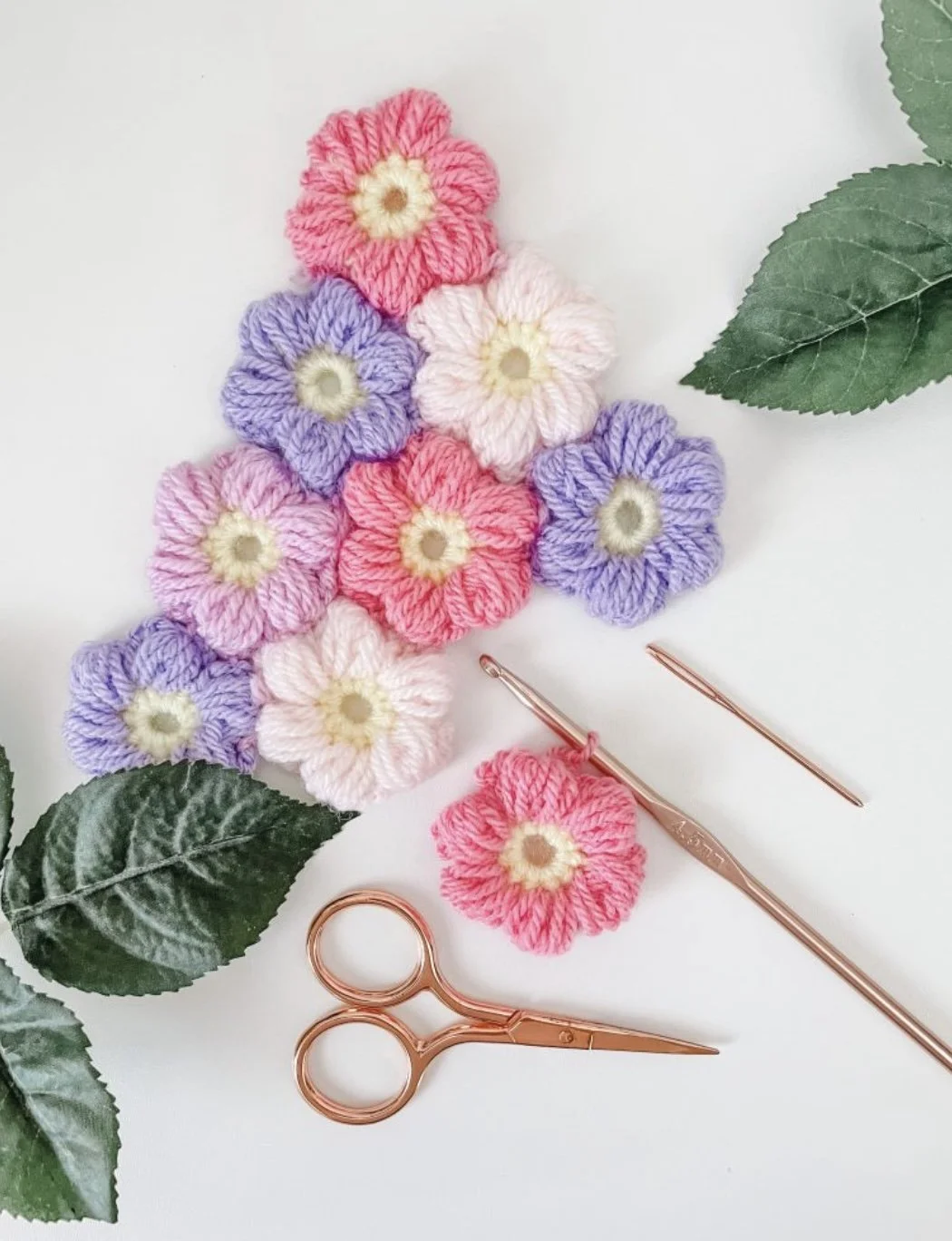 Crochet a Puff Flower £20 