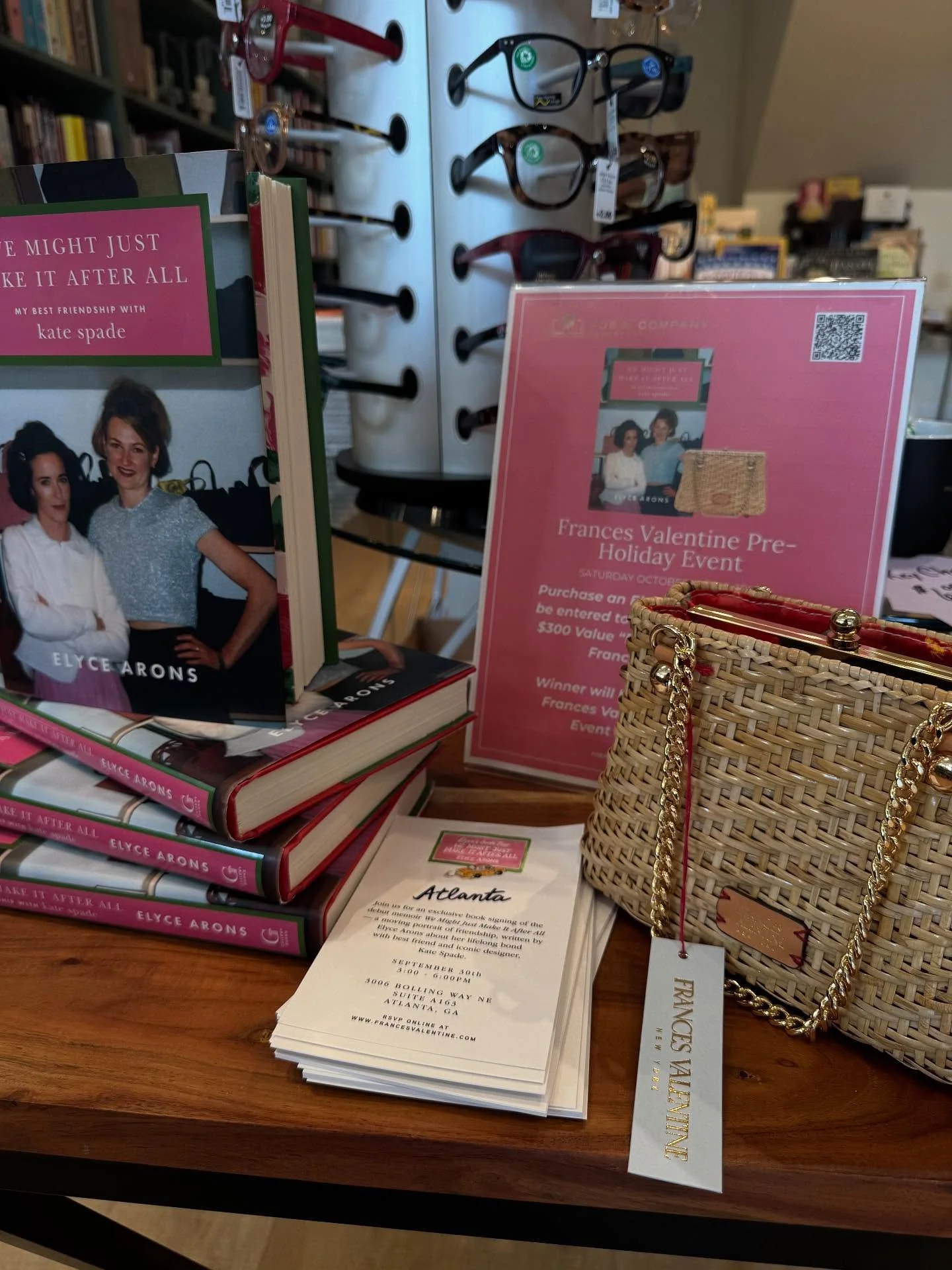 ✨ DOUBLE RAFFLE TICKETS end Sept. 30! ✨

Grab the @elyce_arons memoir at Poe &amp; Co. for your chance to win the $300 Butterscotch Bag 👜

📍 @francesvalentine Buckhead
📅 Sept. 30 | ⏰ 3&ndash;6 PM
Meet Elyce + get your book signed! ✍️

DM us to res