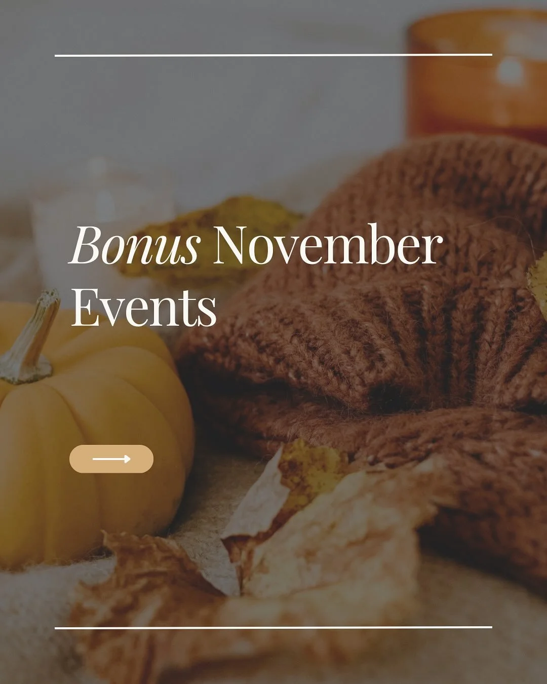 Two bonus events just added for November 🍂

📚 Brimstone Release Pajama Party &mdash; Nov 17 @ 10:30PM

👋 Meet the Authors: Kim Conrey &amp; George Weinstein &mdash; Nov 22 @ 1PM

November just got even better &mdash; two more chances to cozy up at