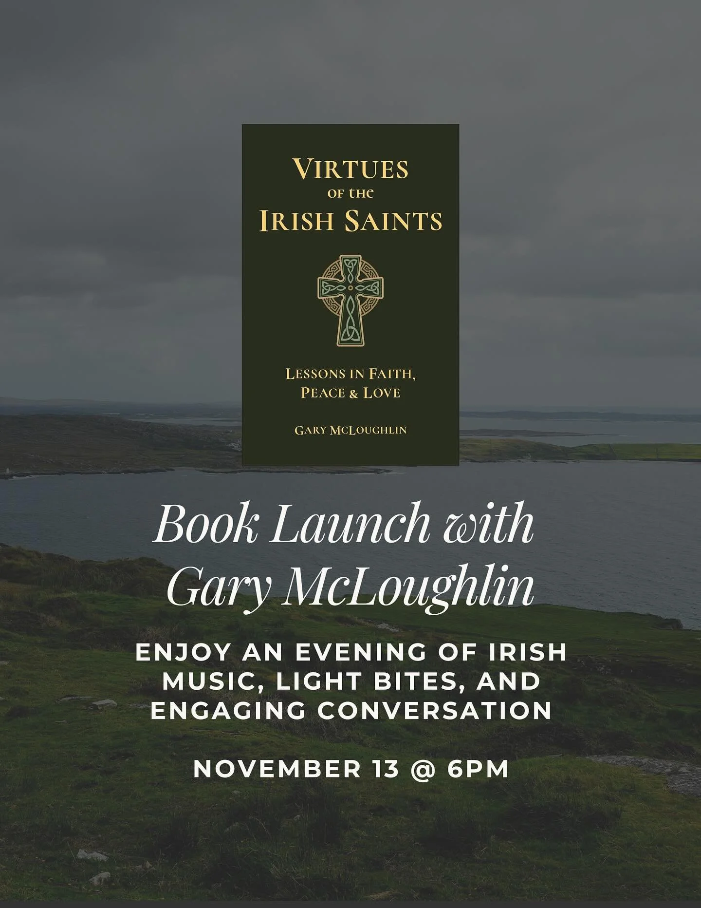 Join us for an evening of Irish music, light bites, and conversation as we celebrate the launch of &ldquo;Virtues of the Irish Saints&rdquo; with author @theirishsaints ☘️

Discover stories of faith, peace, and love inspired by Ireland&rsquo;s most c