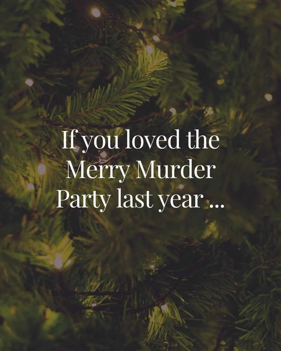 🎄 If you loved last year&rsquo;s Merry Murder Party&hellip; get ready. 🎄

@karenwhitewrite is coming back to Poe &amp; Company for a Christmas event you do not want to miss.

We&rsquo;re celebrating her newest novel, &ldquo;The Lady on Esplanade,&r