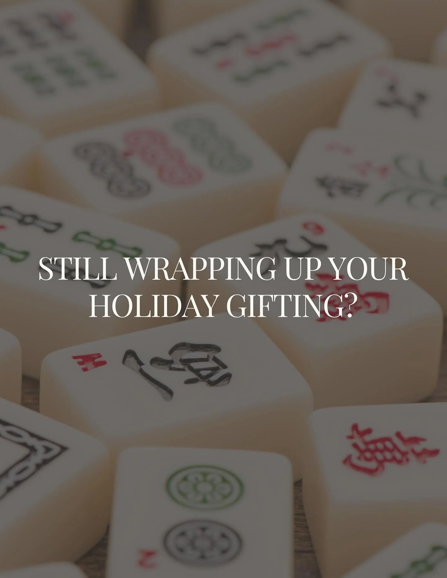 This year, gift an experience. 🎄🀄

Our Learn to Play Mahjong event at Poe &amp; Company is a fun, beginner-friendly introduction to this classic game. 

With guided instruction, hands-on practice, and no experience needed, it&rsquo;s the perfect gi