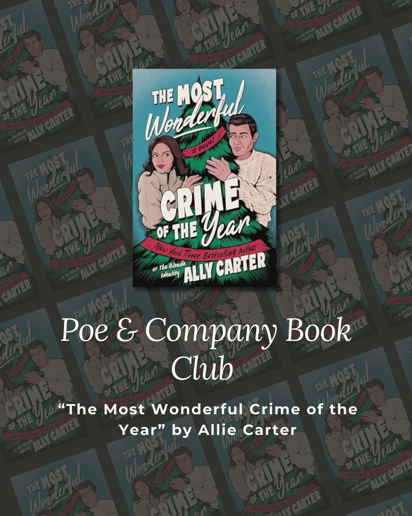 Kicking off the new year the best way we know how&mdash;together, with a great book. 📚✨

Our first book club of the year meets January 8th, and we&rsquo;ll be diving into &ldquo;The Most Wonderful Crime of the Year&rdquo; by Allie Carter. 

Grab you